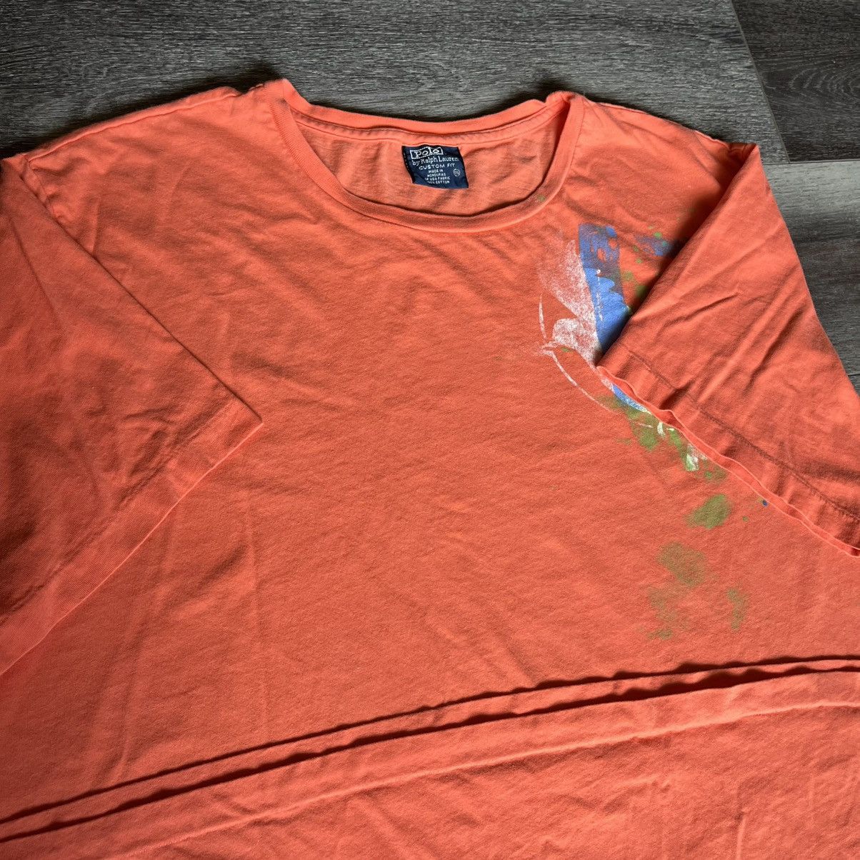 Polo Ralph Lauren × Ralph Lauren × Vintage Vintage 90s Polo Ralph Lauren Graffiti Bird Graphic T Shirt Size US XXL / EU 58 / 5 - 6 Thumbnail
