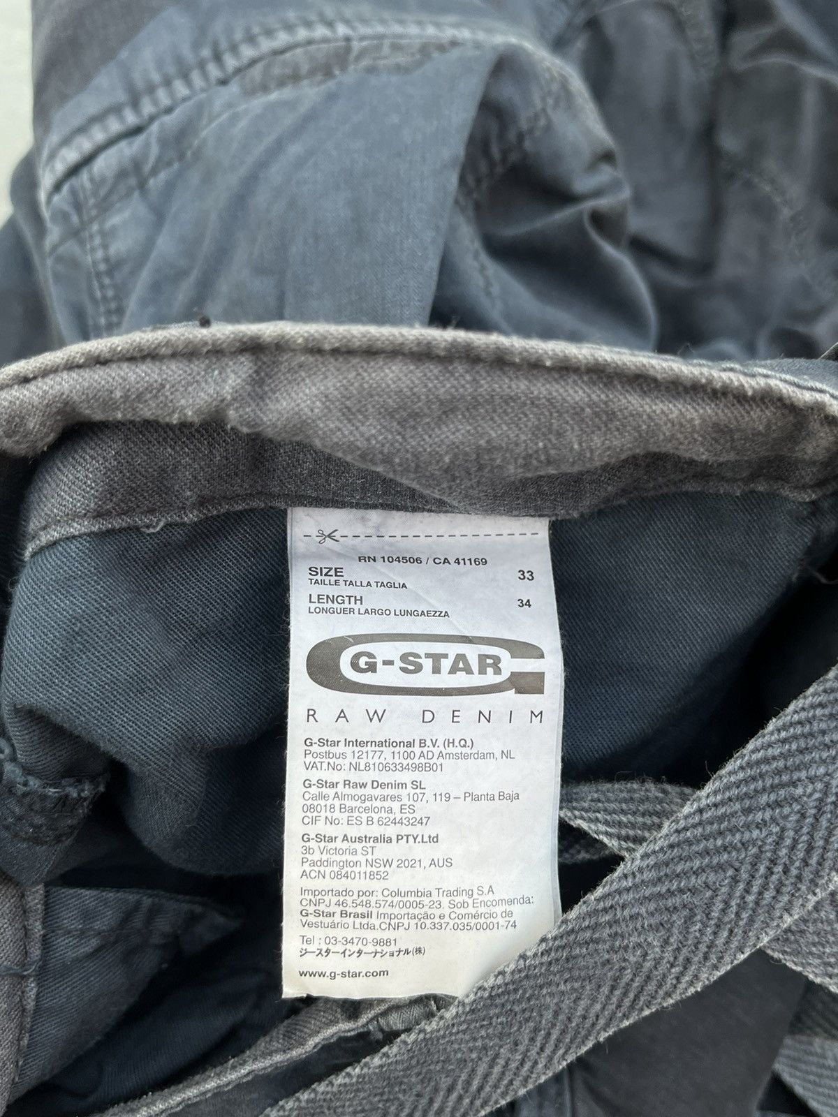 G-Star RARE VINTAGE G-STAR RAW 3301 NAVY MILITARY Size US 34 / EU 50 - 7 Thumbnail