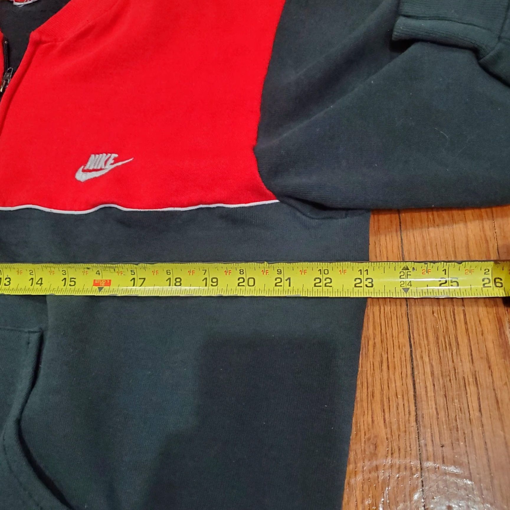 Nike Nike Sweatshirt Mens Large Black Red Full Zip Fleece Colorblock Jacket Track Size US L / EU 52-54 / 3 - 7 Thumbnail