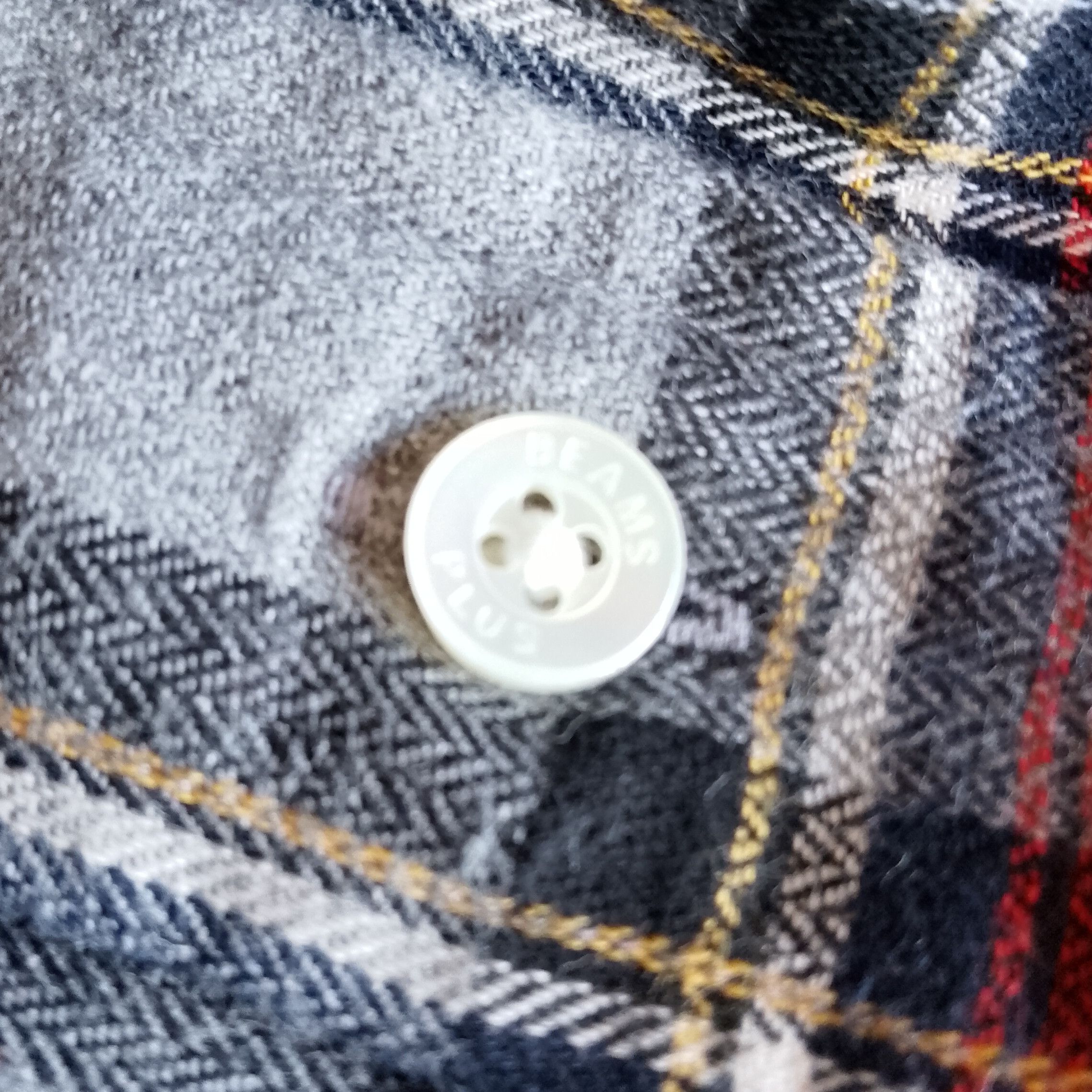 Beams Plus 100% Cotton Red/Gray Gingham Plaid Lightweight Flannel Size US S / EU 44-46 / 1 - 11 Thumbnail