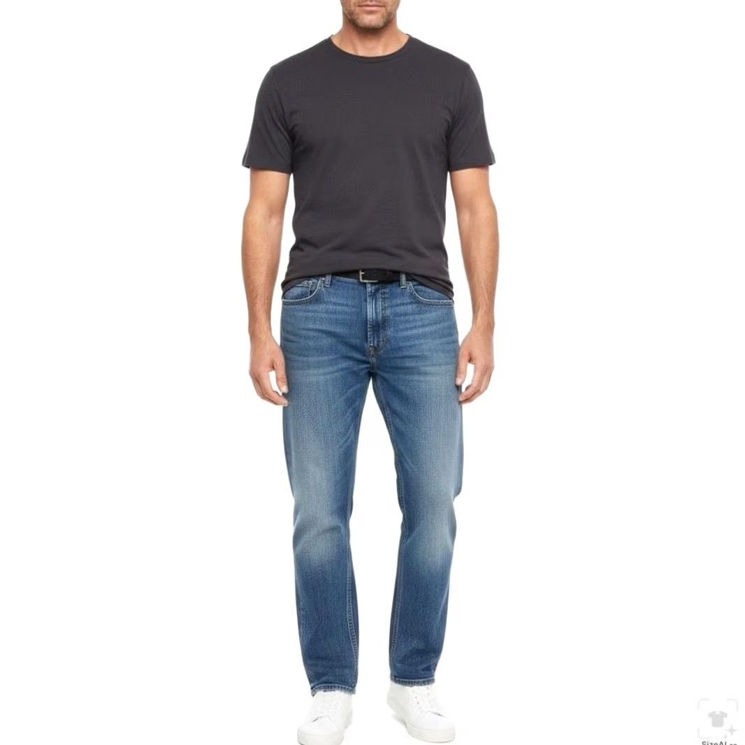 Levi's Levis 505 Jeans Mens 36x30 Blue Light Wash Straight Denim Zip Fly Regular Fit Size US 36 / EU 52 - 4 Thumbnail