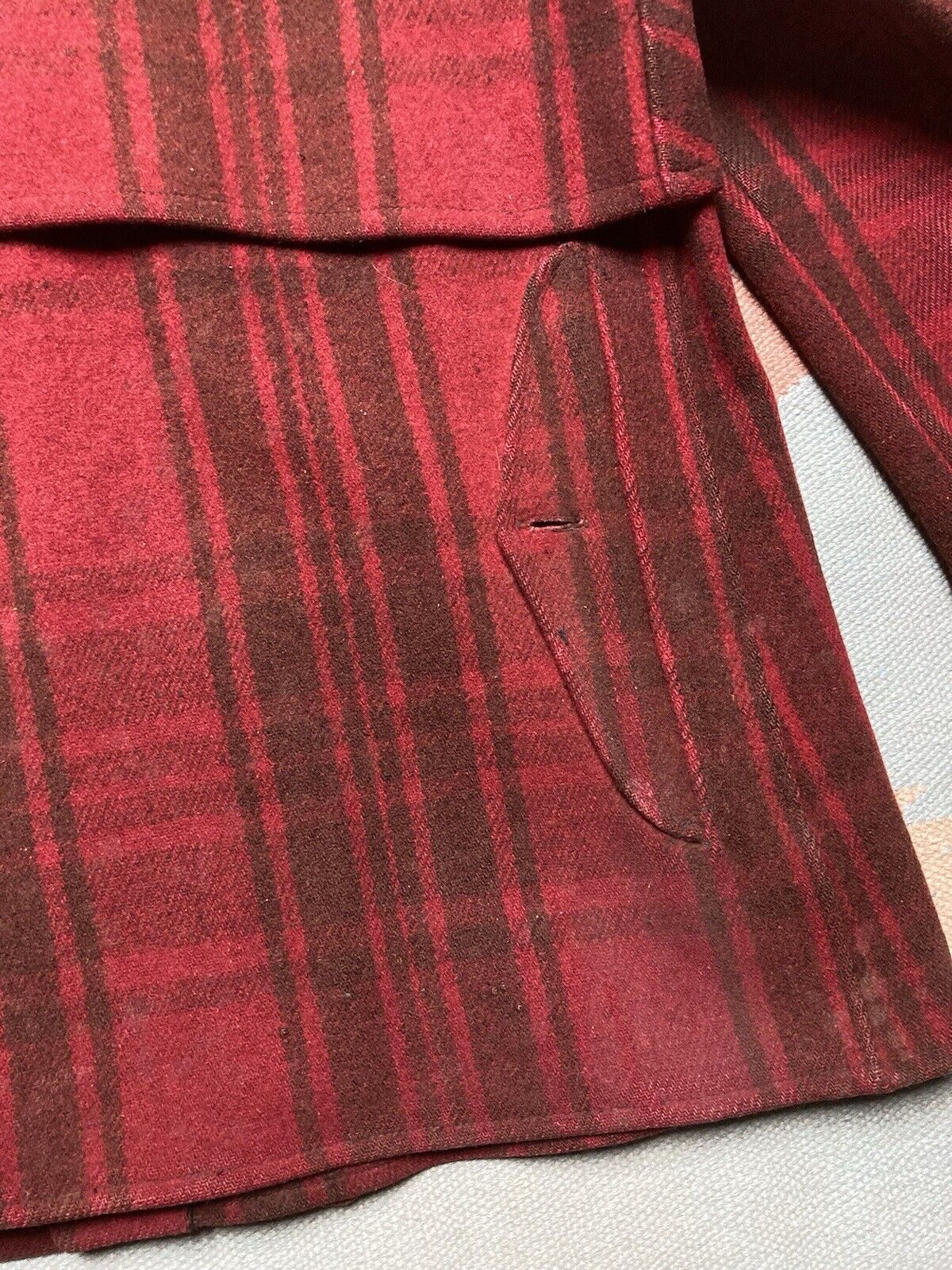 Vintage VTG 30s wool mackinaw jacket Soo buffalo hunting heavy large Size US L / EU 52-54 / 3 - 10 Thumbnail