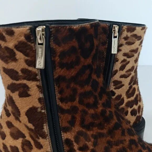 Jimmy Choo Jimmy Choo Mava Leopard-Print Fur Ankle Boots - EU36/US6 Size US 6.5 / IT 36.5 - 9 Thumbnail