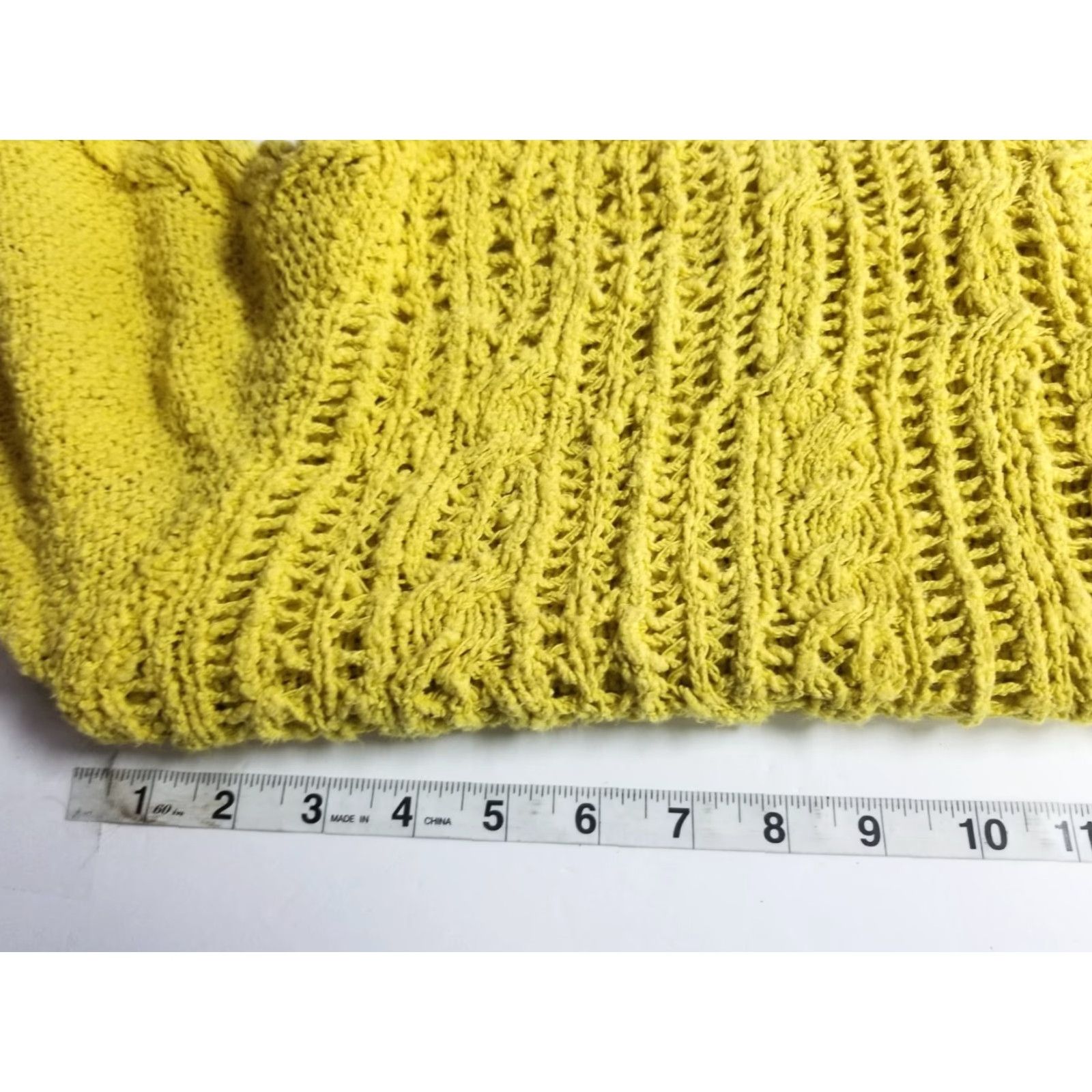 Free People Free People Sweater Open Shoulder Long Sleeve Yellow XS Knitted Pullover Women Open Knit style Open Sleeve|XS|Yellow Size XS / US 0-2 / IT 36-38 - 3 Thumbnail