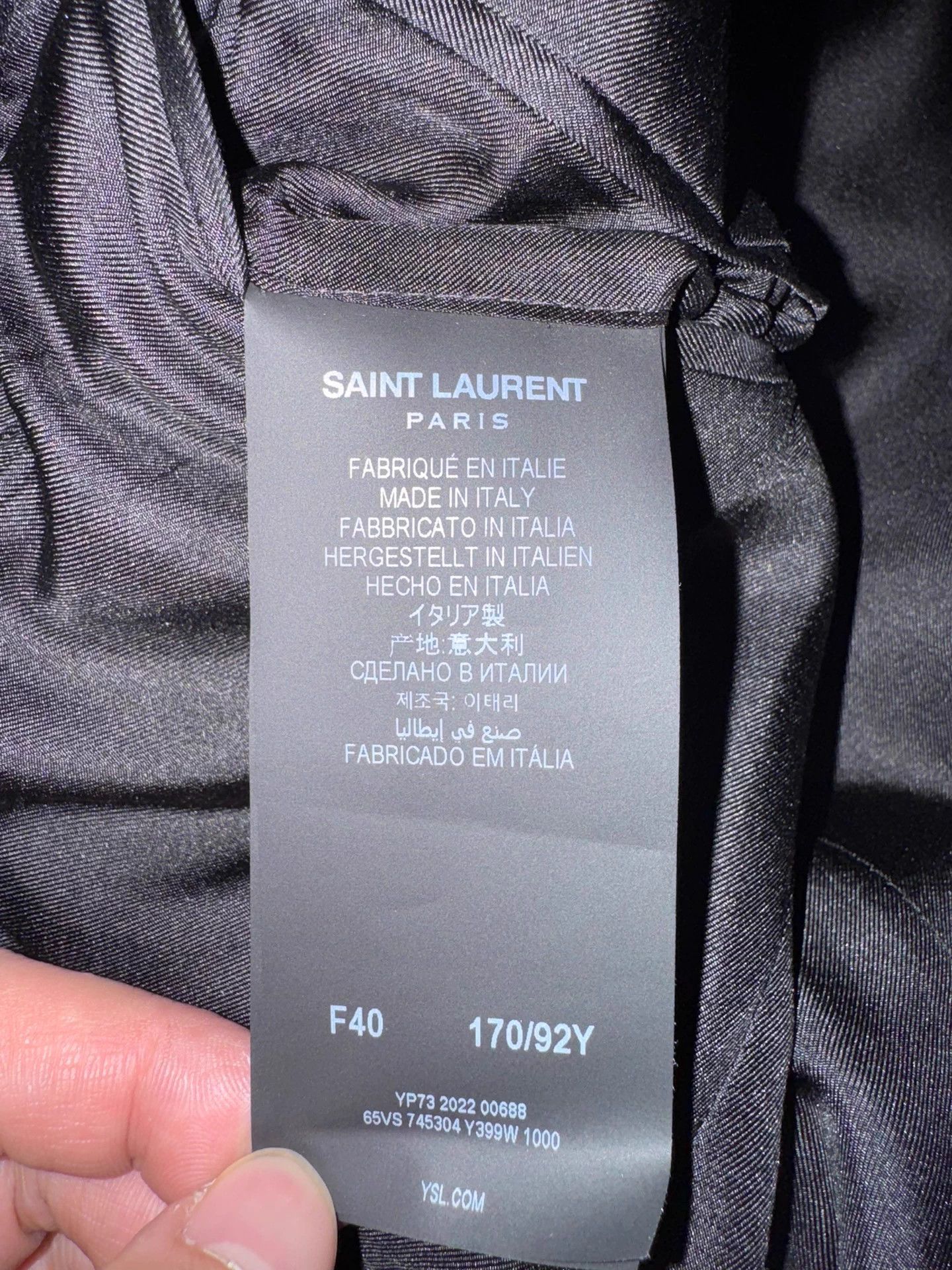 Saint Laurent Paris Saint Laurent YSL Wool Tuxedo Jacket - Size 40 - New w/ Tags Size S / US 4 / IT 40 - 4 Thumbnail