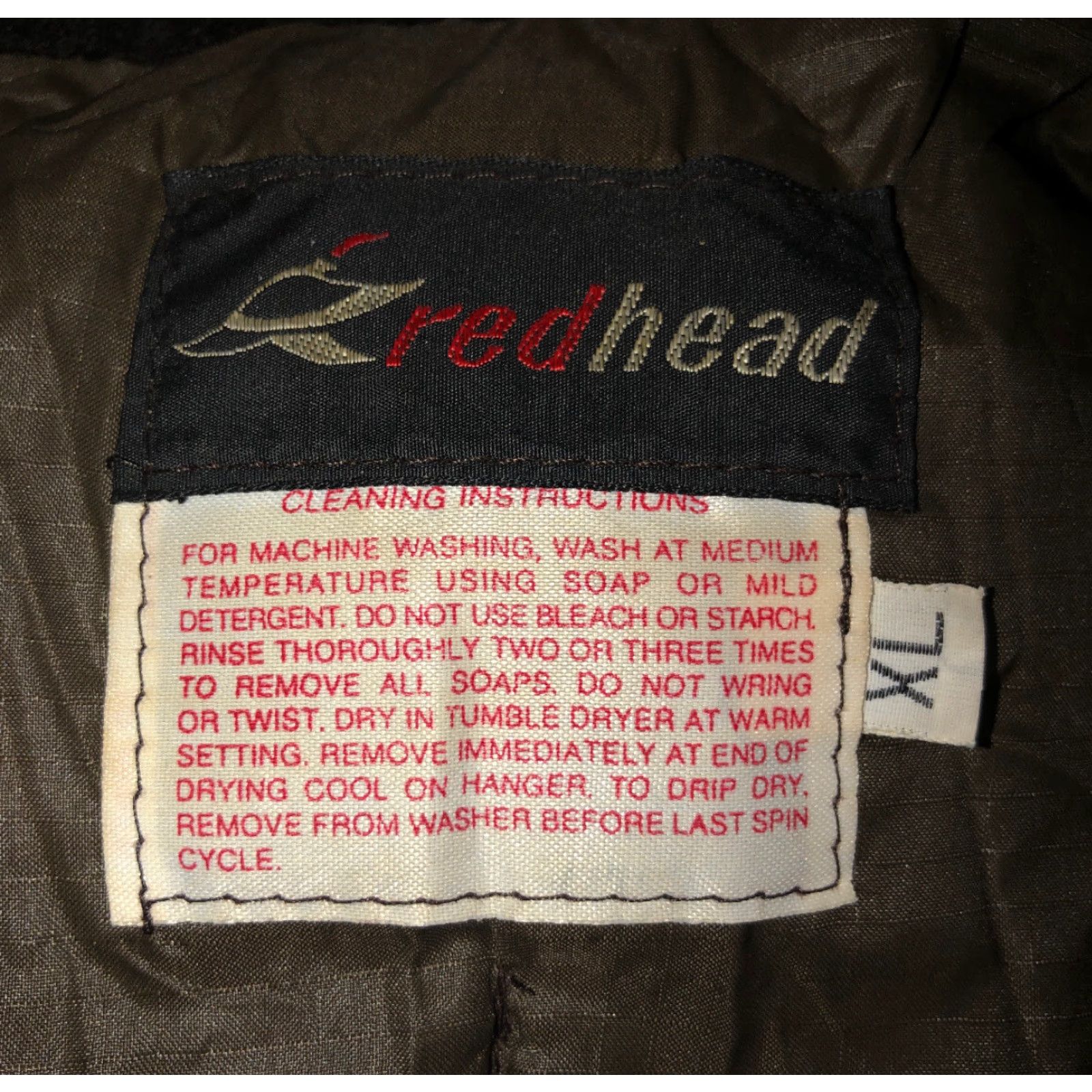 Vintage VINTAGE RedHead Jacket Full Zip Adult Men XL Brown Cotton Warm Thick Coat Size US XL / EU 56 / 4 - 6 Thumbnail