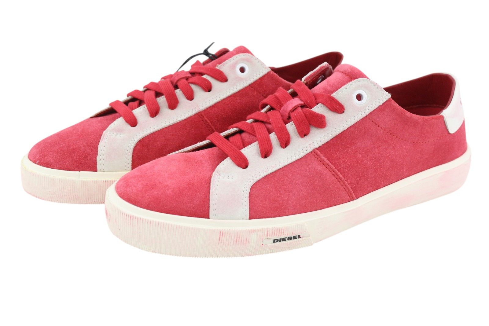 Diesel S-MYDORI LC EU43 Red Suede Leather 41536 Size US 10 / EU 43 - 2 Thumbnail