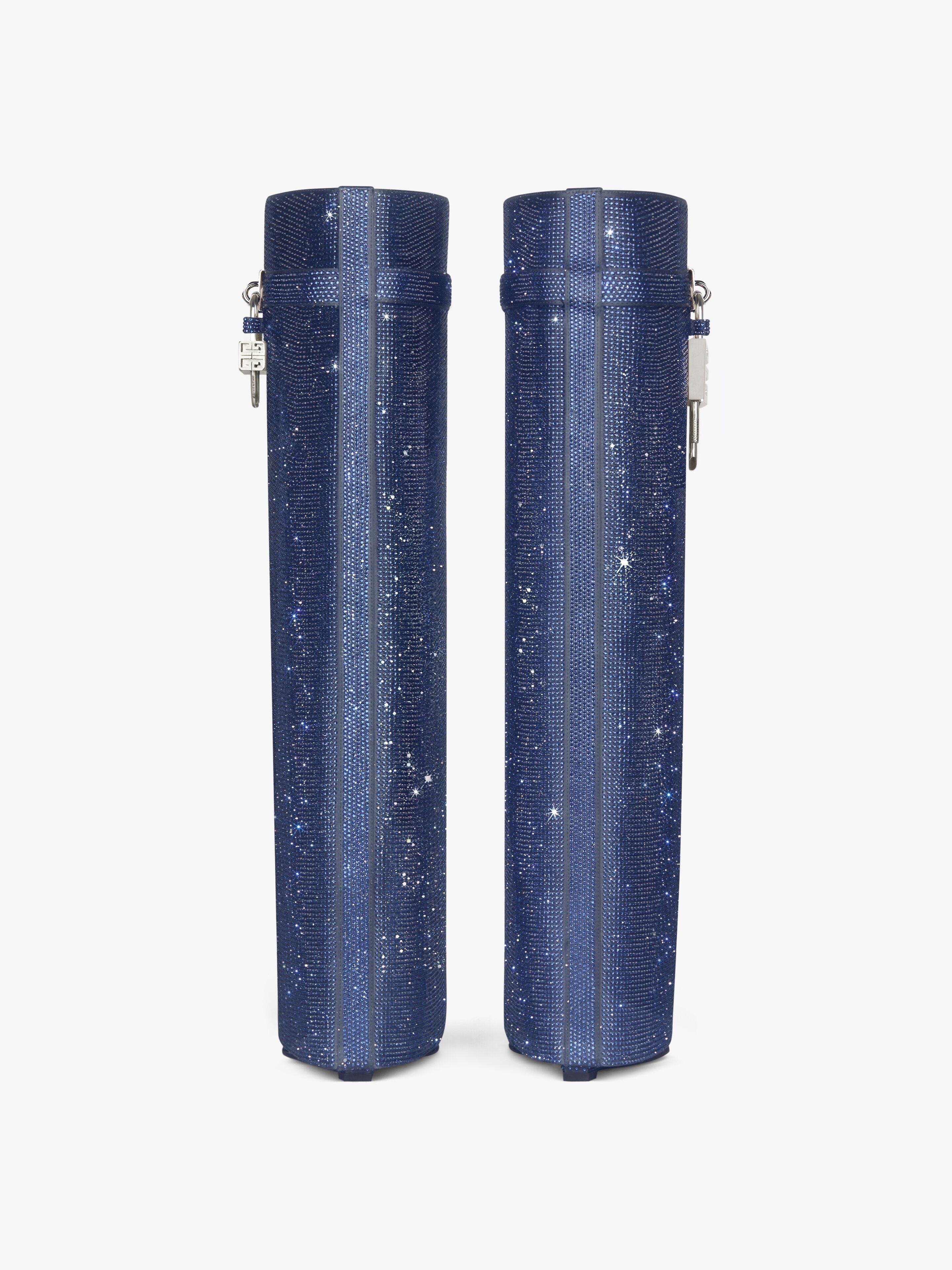 Givenchy o1srvl11e0525 Shark Lock Pant Boots 90mm in Petrol Blue Size US 7 / IT 37 - 6 Thumbnail