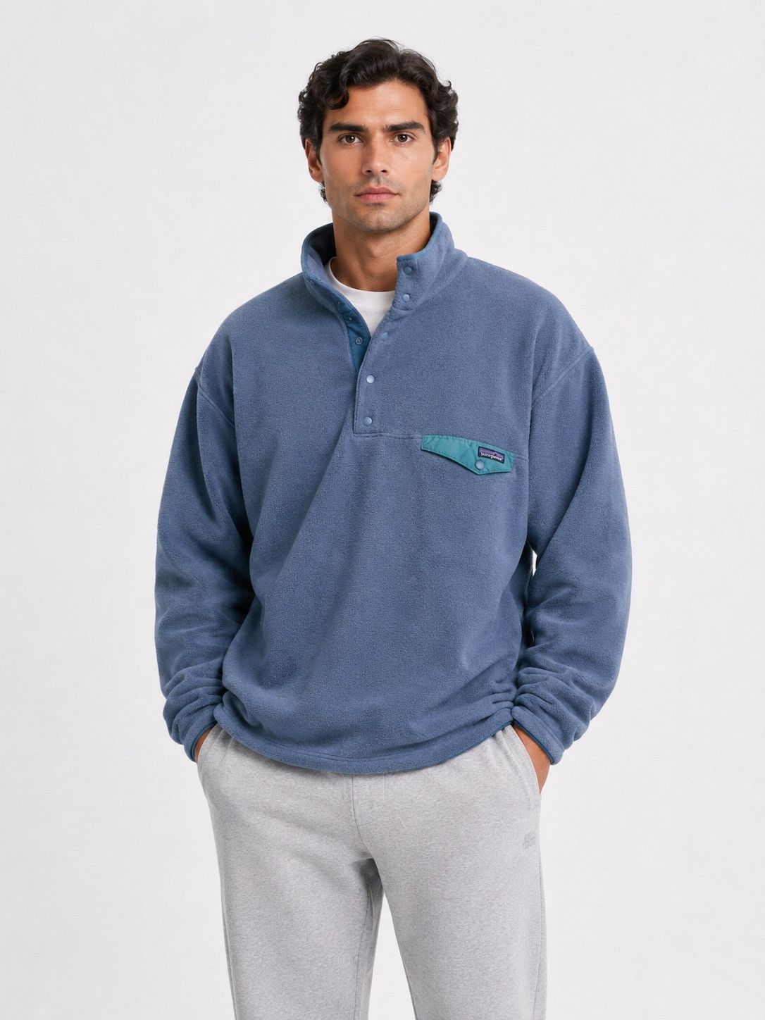 Patagonia Patagonia Snap T Pocket Fleece Sweatshirt Sherpa Outdoor Size US L / EU 52-54 / 3 - 1 Thumbnail