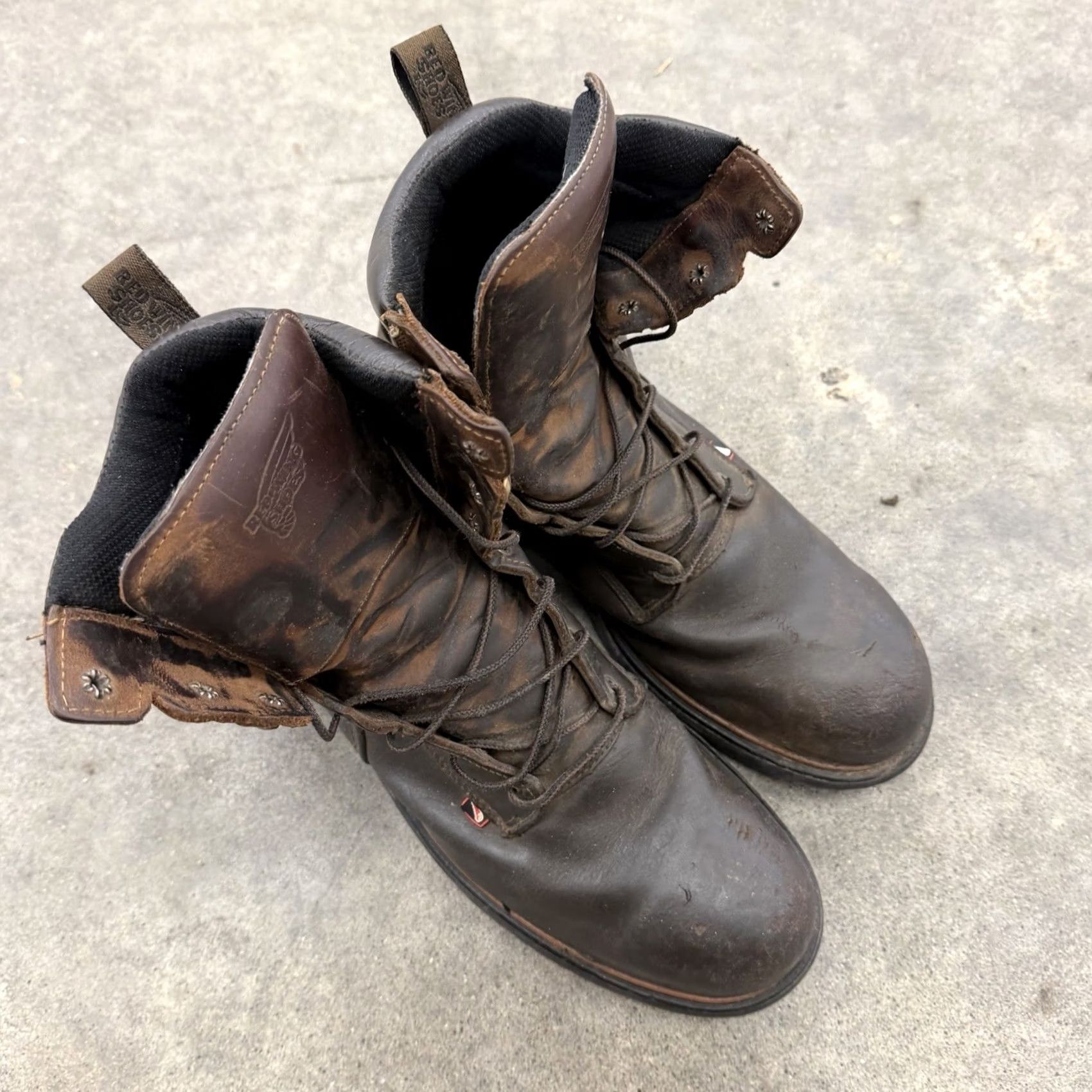 Red Wing Red Wing Shoes 4200 Work Boots Mens 13 E2 Safety Toe USA Made Brown Lace Up ASTM F2413 Boots Mens Brown USA 13 Leather Work USA Made Tailored Size US 12 / EU 45 - 3 Thumbnail