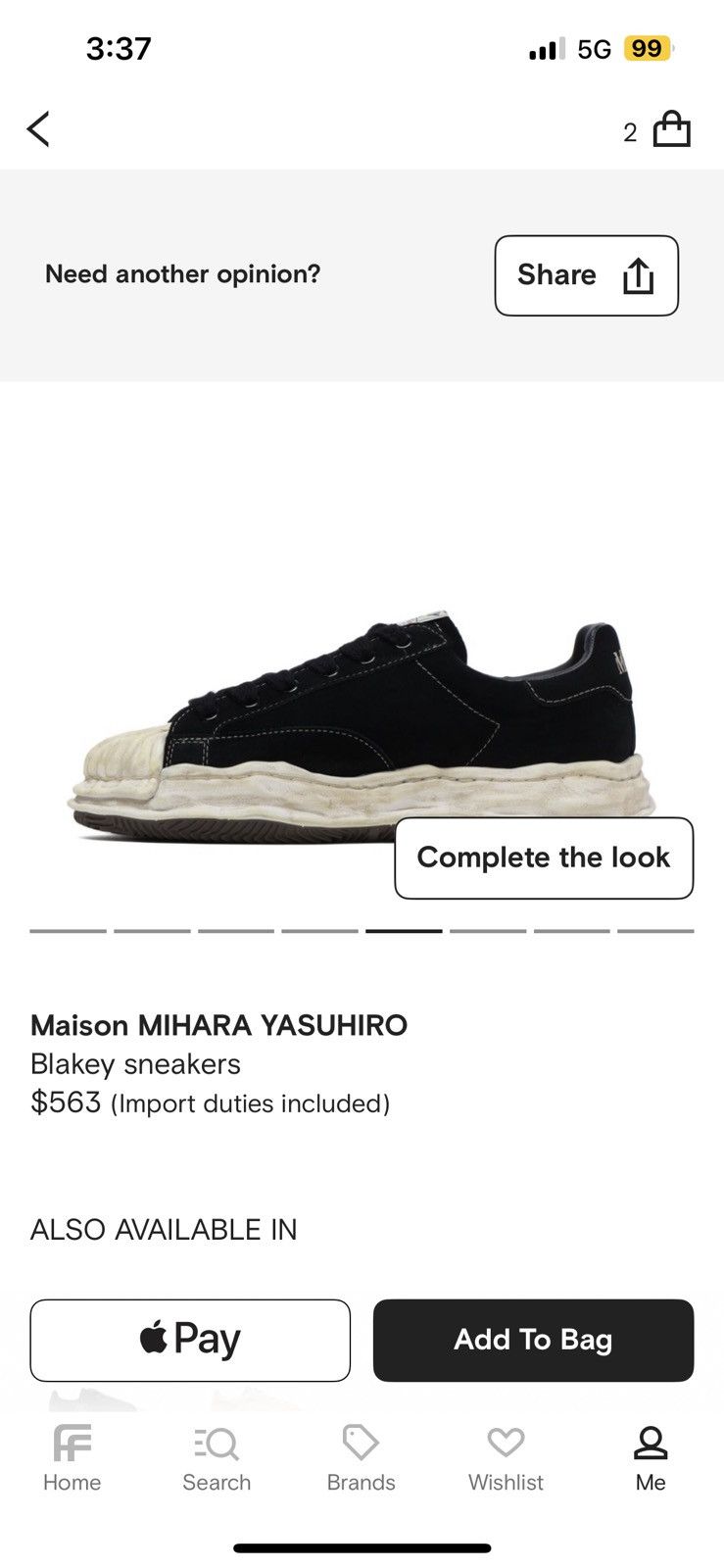 Designer × Maison MIHARA YASUHIRO maison mihara yasuhiro blakey sneaker Size US 5 / EU 37 - 10 Thumbnail