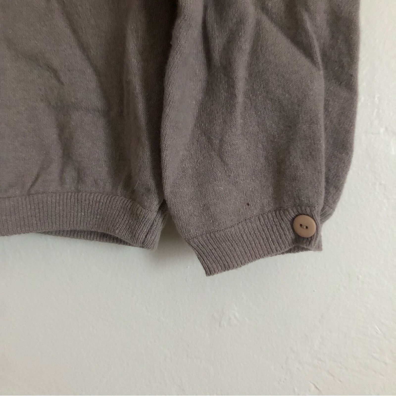 Anne Klein Vintage Anne Klein Wool Blend Button Mock Neck Sweater Size S / US 4 / IT 40 - 5 Thumbnail