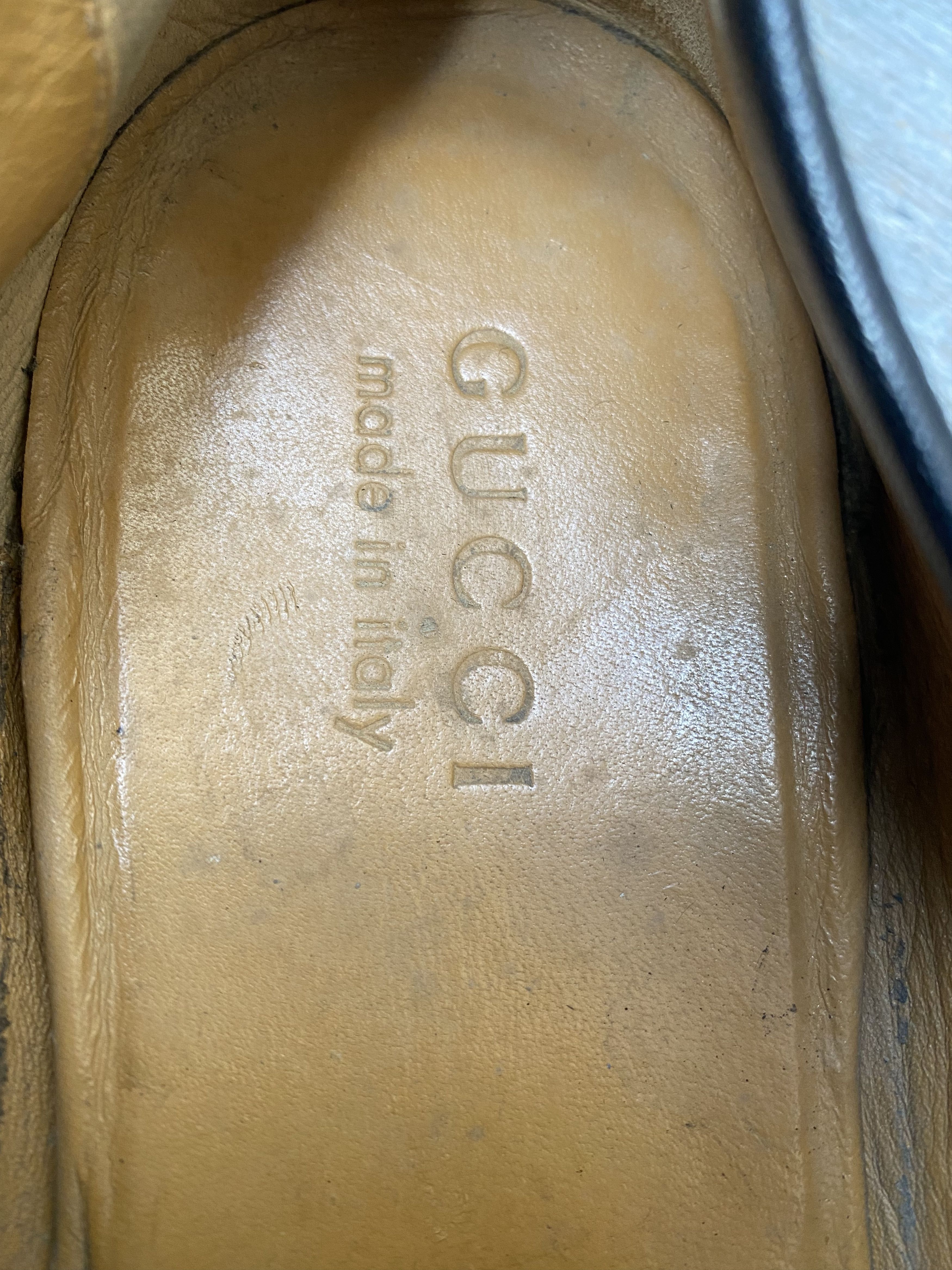 Gucci Gucci GG logo loafer horsebit black leather loafer uk 10 Size US 11 / EU 44 - 15 Thumbnail