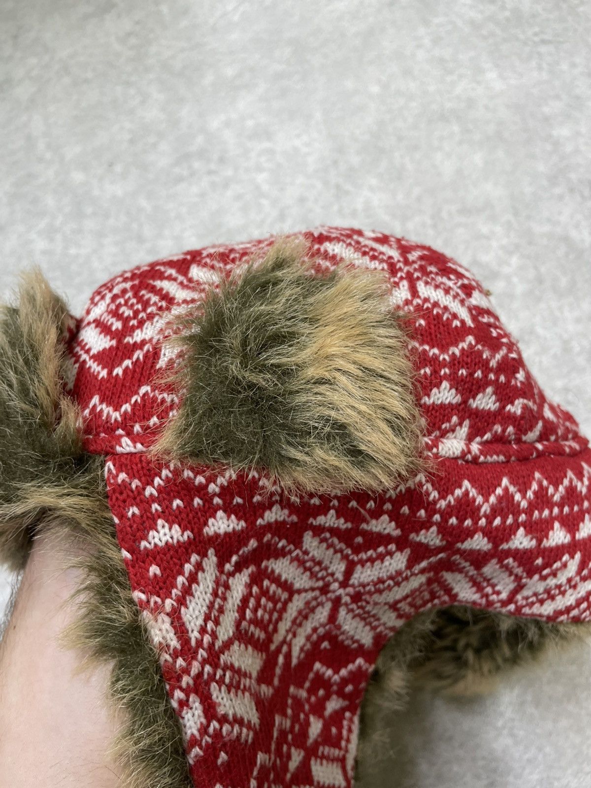If Six Was Nine X2 Hat Y2K Vintage Nordic Trapper With Faux Fur Lining Size ONE SIZE - 8 Thumbnail