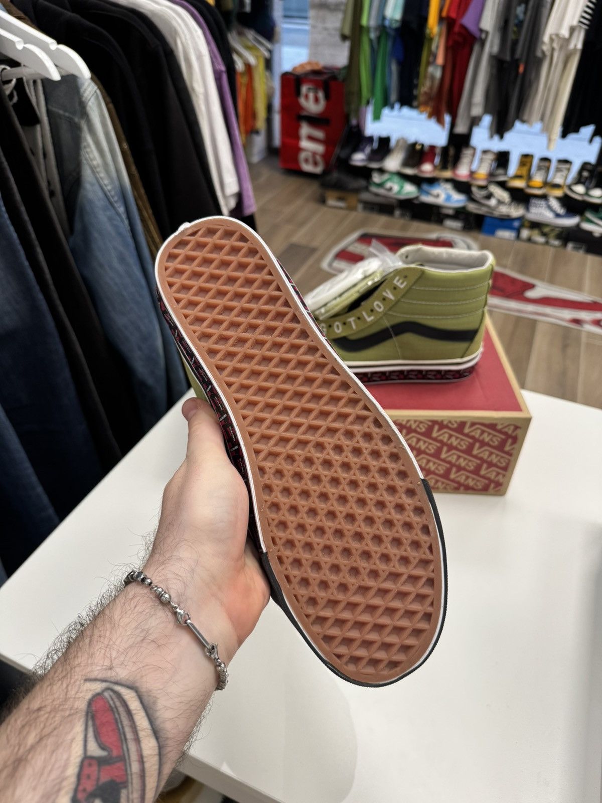 Patta × Vans Vans x patta hi olive 42,5 Size US 9.5 / EU 42-43 - 5 Thumbnail