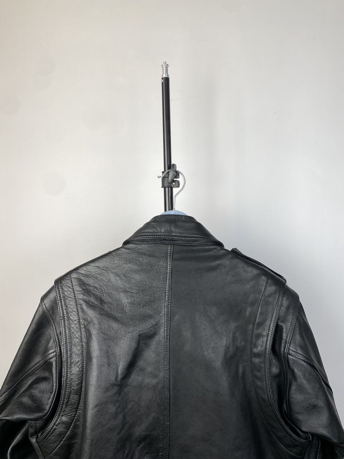 Leather × Vintage Vintage Genuine Leather MOTO Bomber Jacket Rock Punk Size US S / EU 44-46 / 1 - 13 Thumbnail
