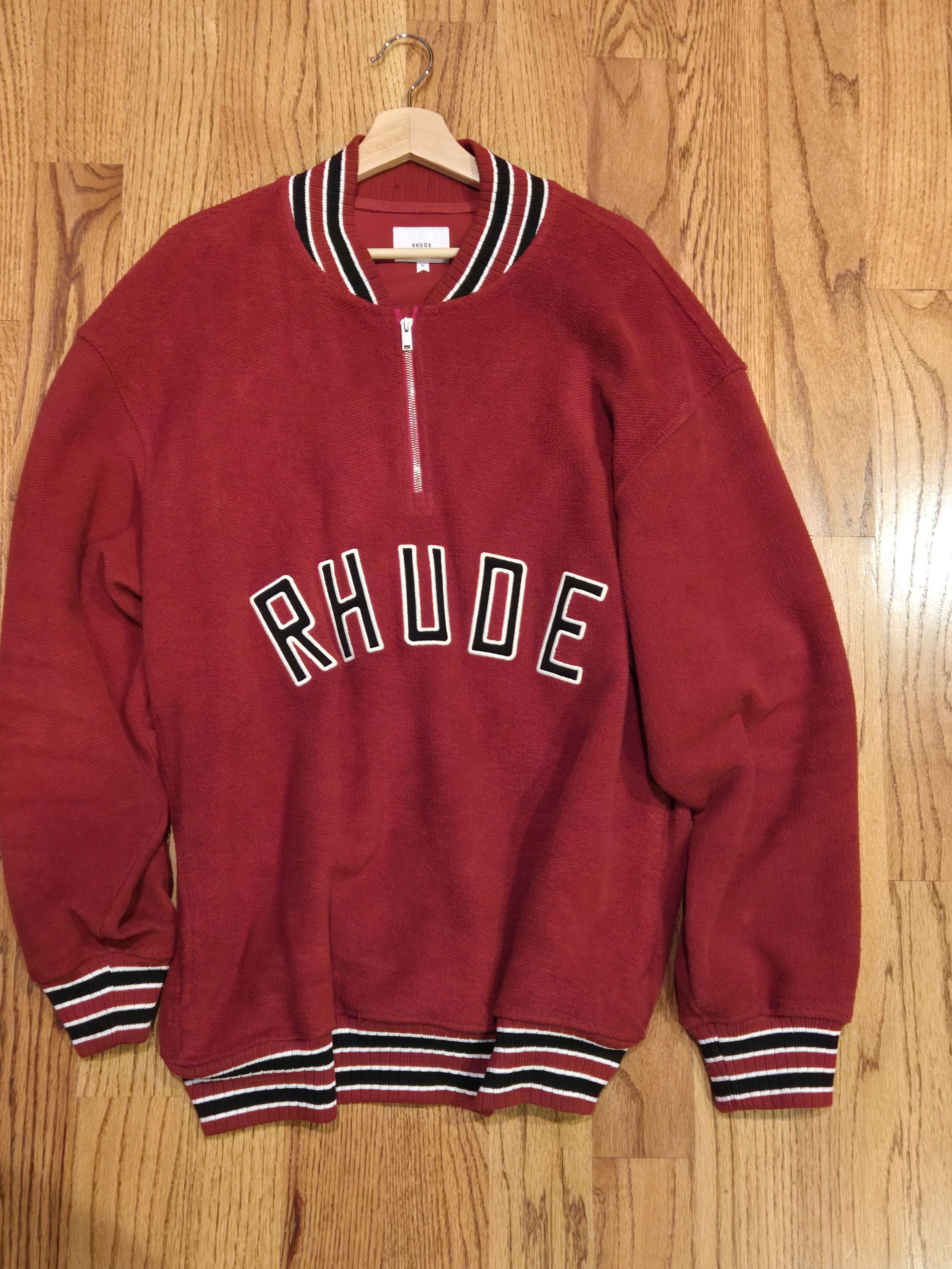 Rhude Rhude varsity quarter zip sweatshirt Size US XL / EU 56 / 4 - 1 Thumbnail