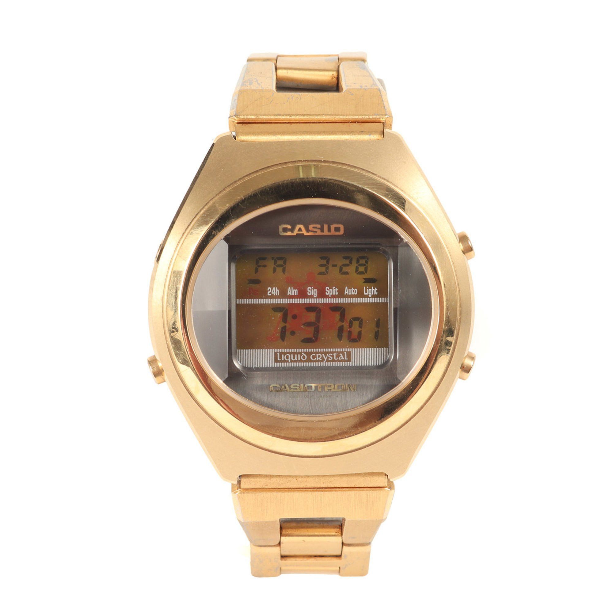 Casio CASIO 90s ASTRONOX Casiotron Astronox Moon Gold Wristwatch Size ONE SIZE - 1 Thumbnail