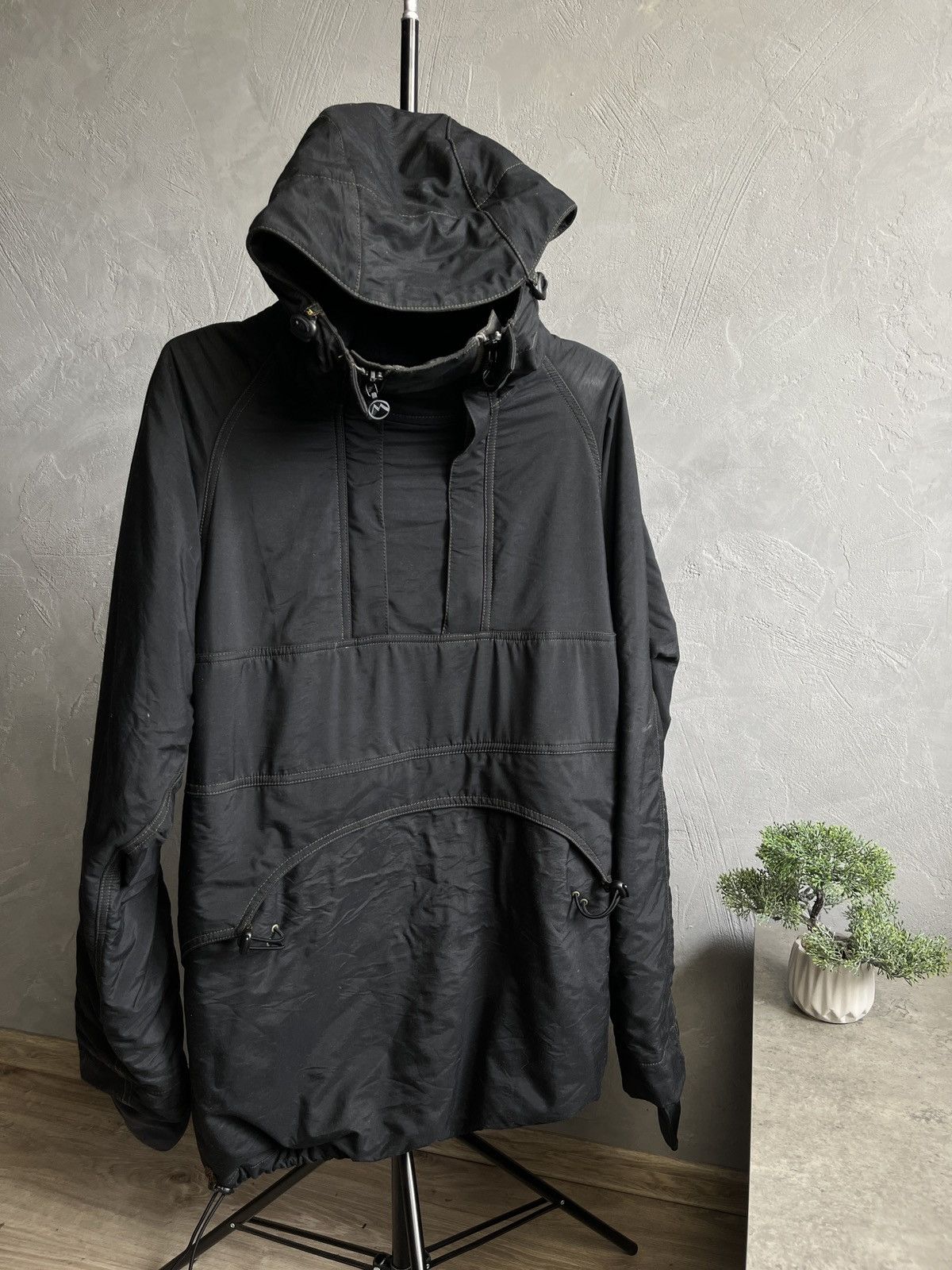 Maharishi Archive Maharishi AW99 Black Oiled Showerproof Anorak Smock Size US M / EU 48-50 / 2 - 1 Thumbnail