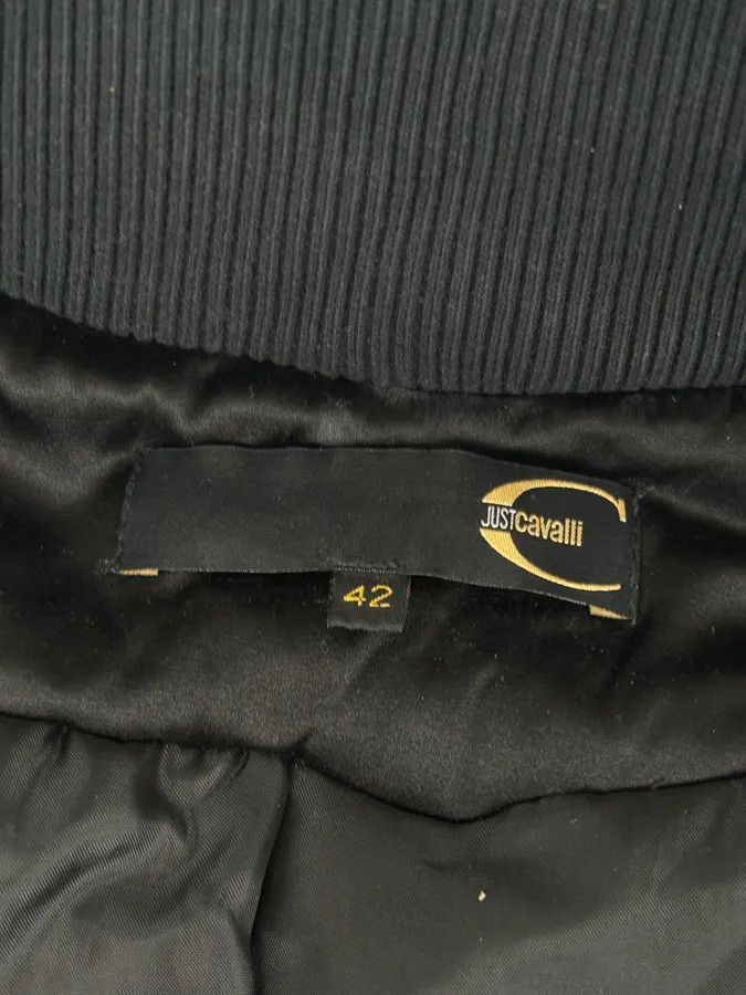 Just Cavalli AW2005 Cavalli Black Silk Multi-Pocket Cargo Gun Bomber Jacket Size S / US 4 / IT 40 - 10 Thumbnail