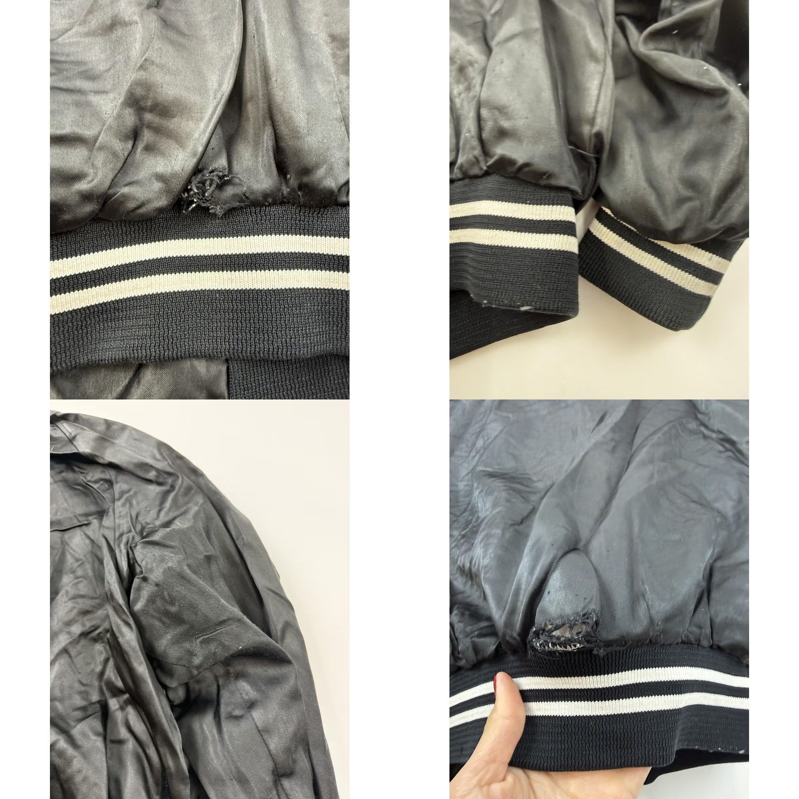 Vintage VINTAGE MAHEO Bomber Jacket Mens Large Black Satin Varsity Soccer Staff 80s Size US L / EU 52-54 / 3 - 10 Thumbnail
