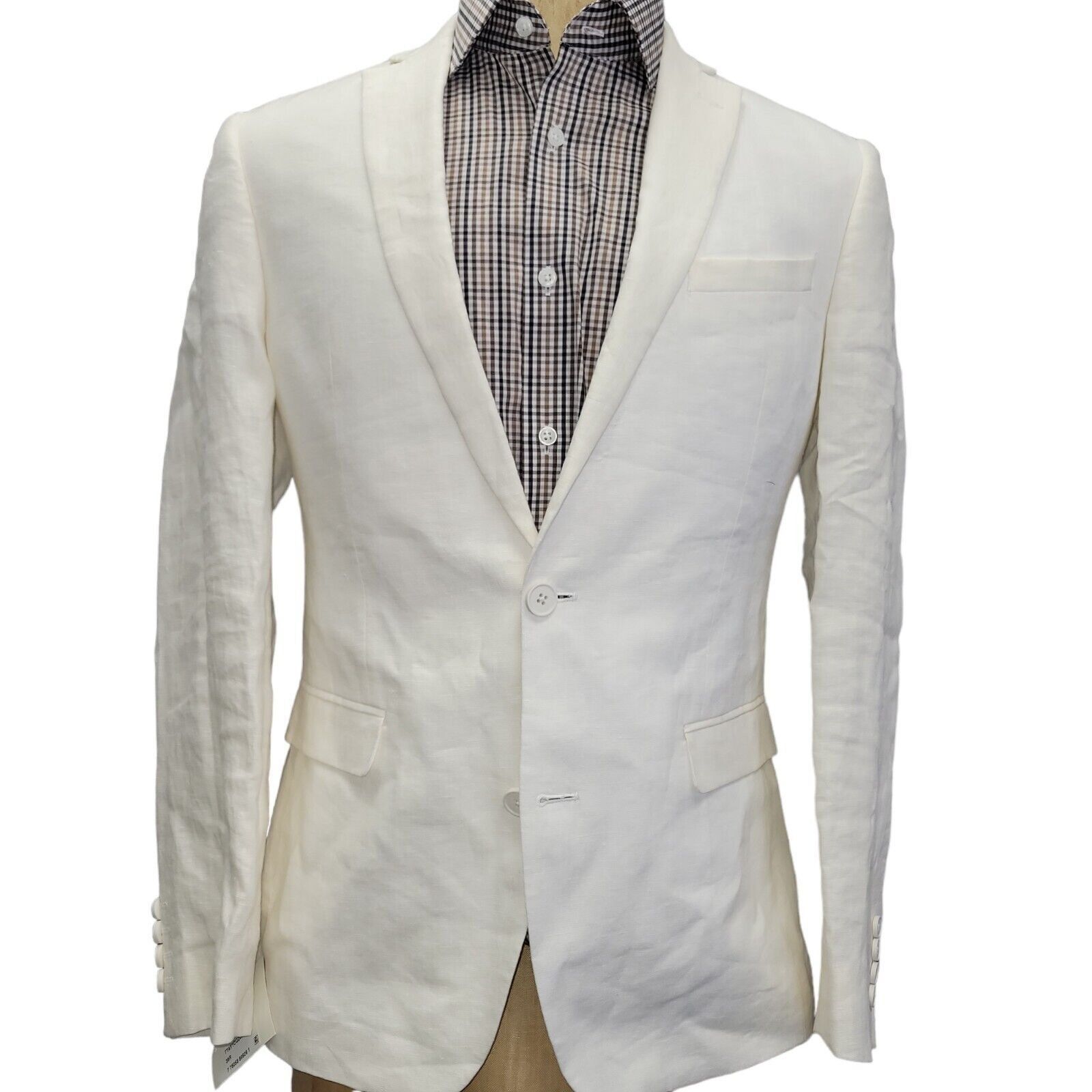 Bar III Men's Bar III 100% Linen Jacket. Size 36R. New With Tags Size 36R - 3 Thumbnail