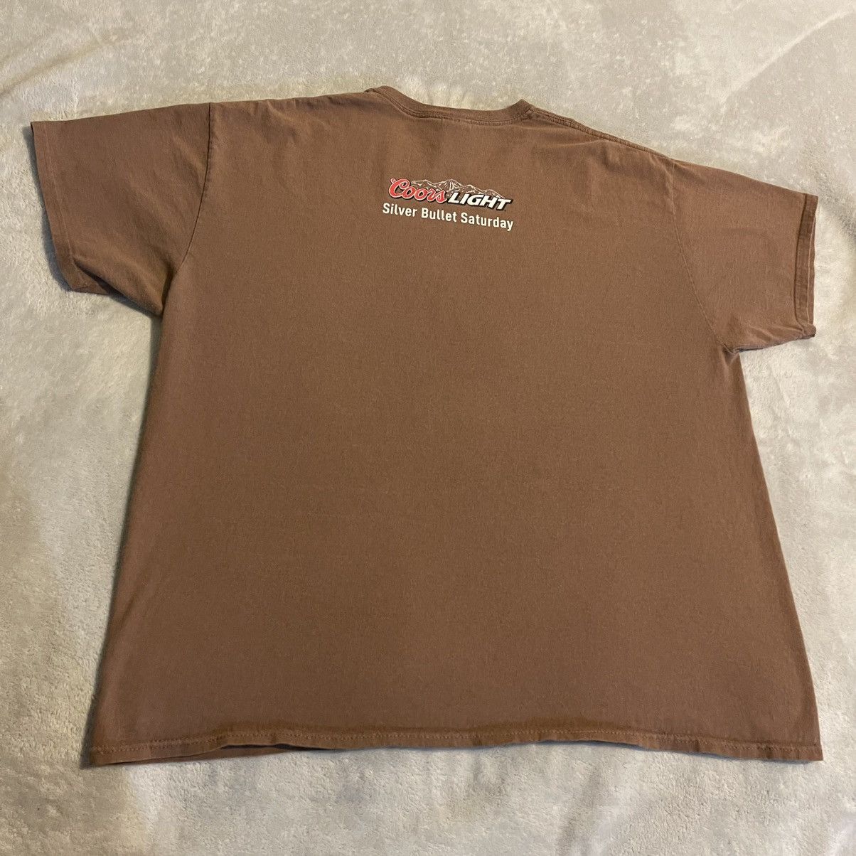 Gildan Coors Light Shirt Men XL Brown Workout Streetwear Tee Size US XL / EU 56 / 4 - 2 Thumbnail