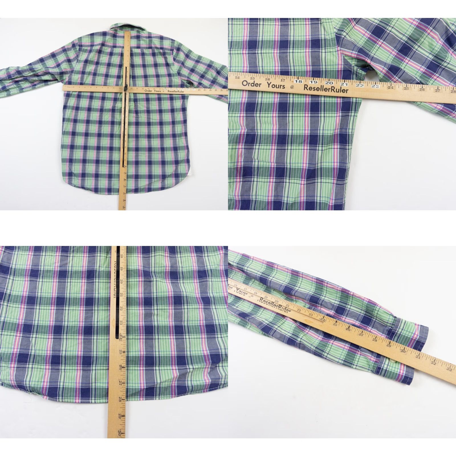Brooks Brothers Brooks Brothers Green Check Plaid Button Down Shirt Mens Large Long Sleeve Preppy Size US L / EU 52-54 / 3 - 8 Thumbnail