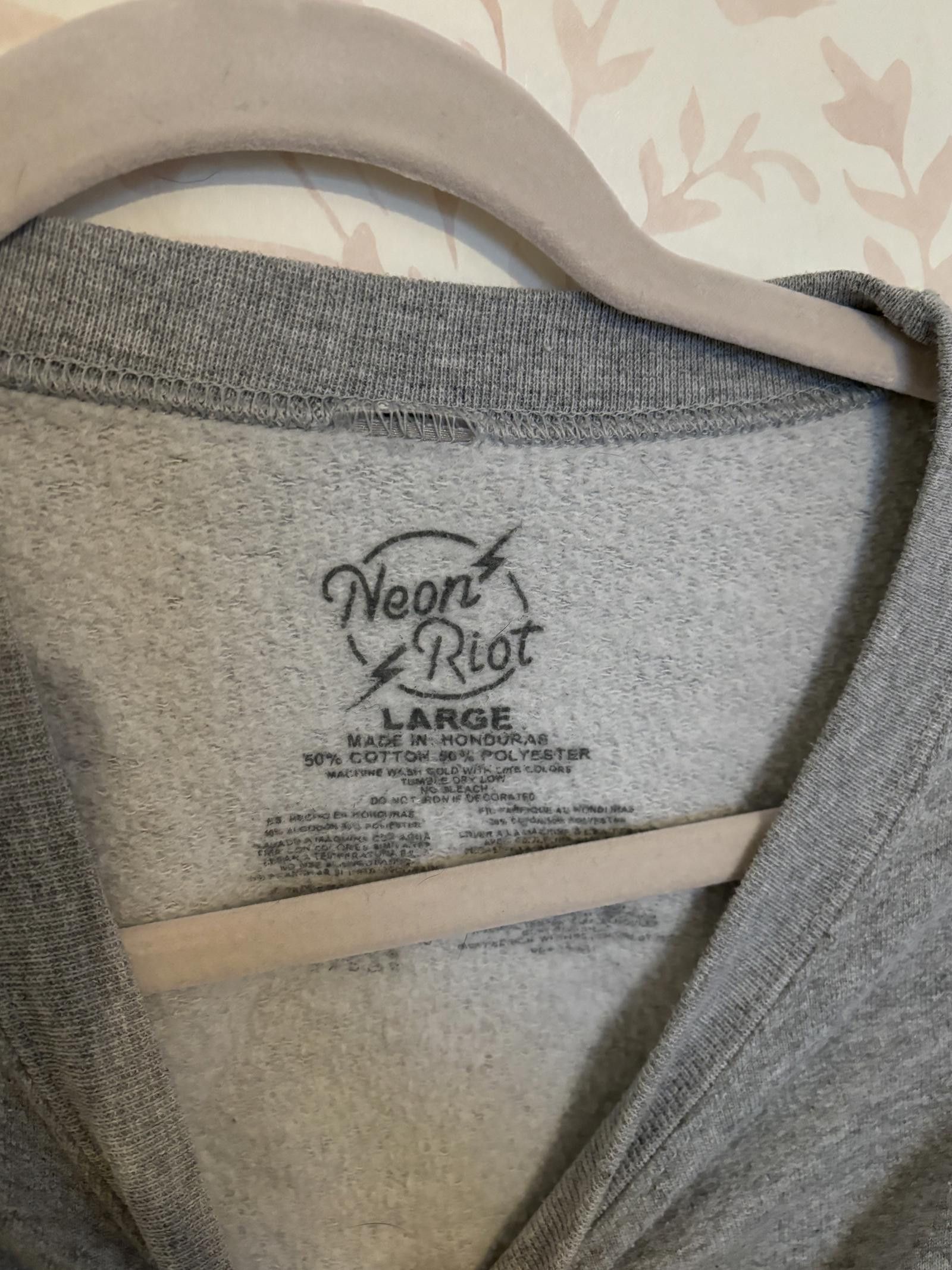 Designer Astrology Horoscope Neon Riot Large Graphic Sweatshirt Gray Size L / US 10 / IT 46 - 4 Thumbnail