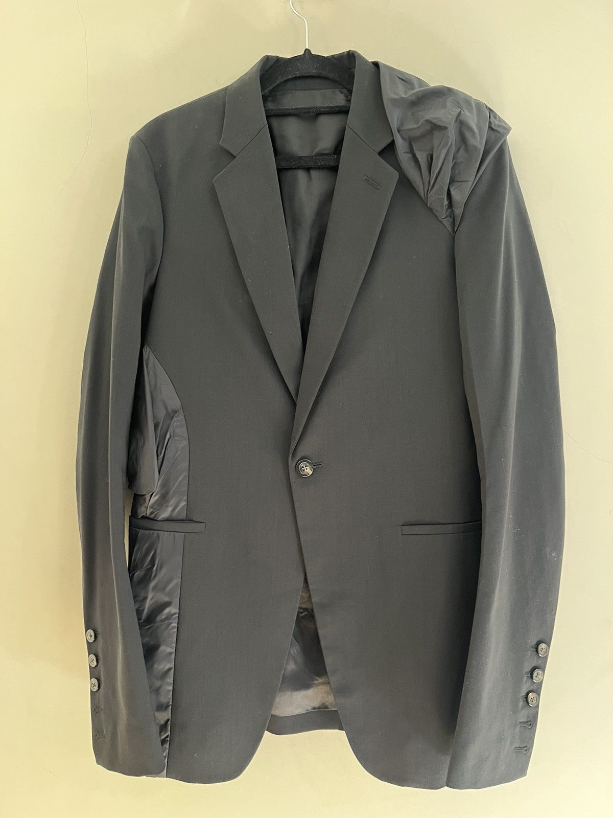 Rick Owens Rick owens glitter drape soft blazer 48 Size 48R - 3 Thumbnail
