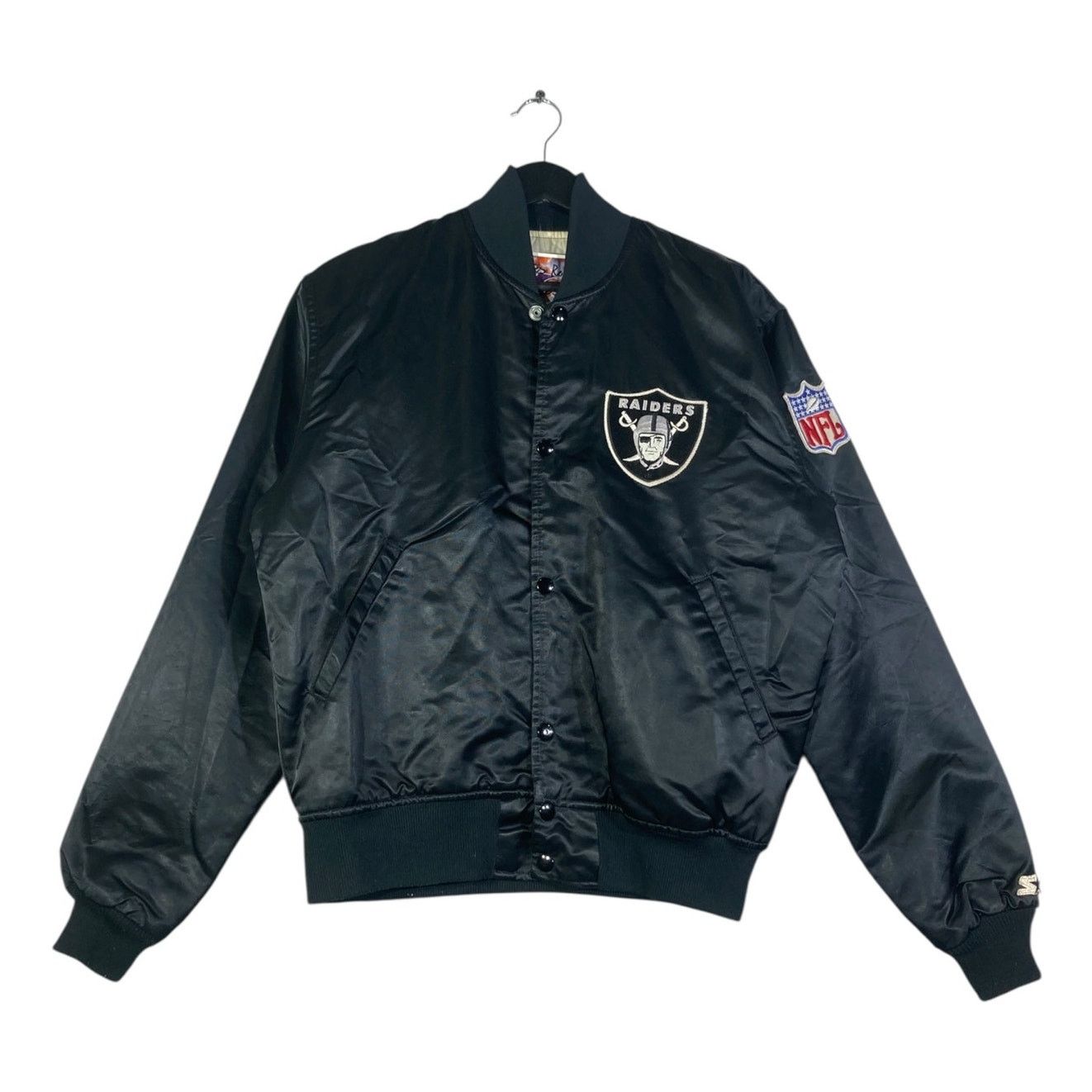 Starter Vintage Starter Embroidered Oakland Raiders Bomber Jacket M Size US M / EU 48-50 / 2 - 1 Thumbnail