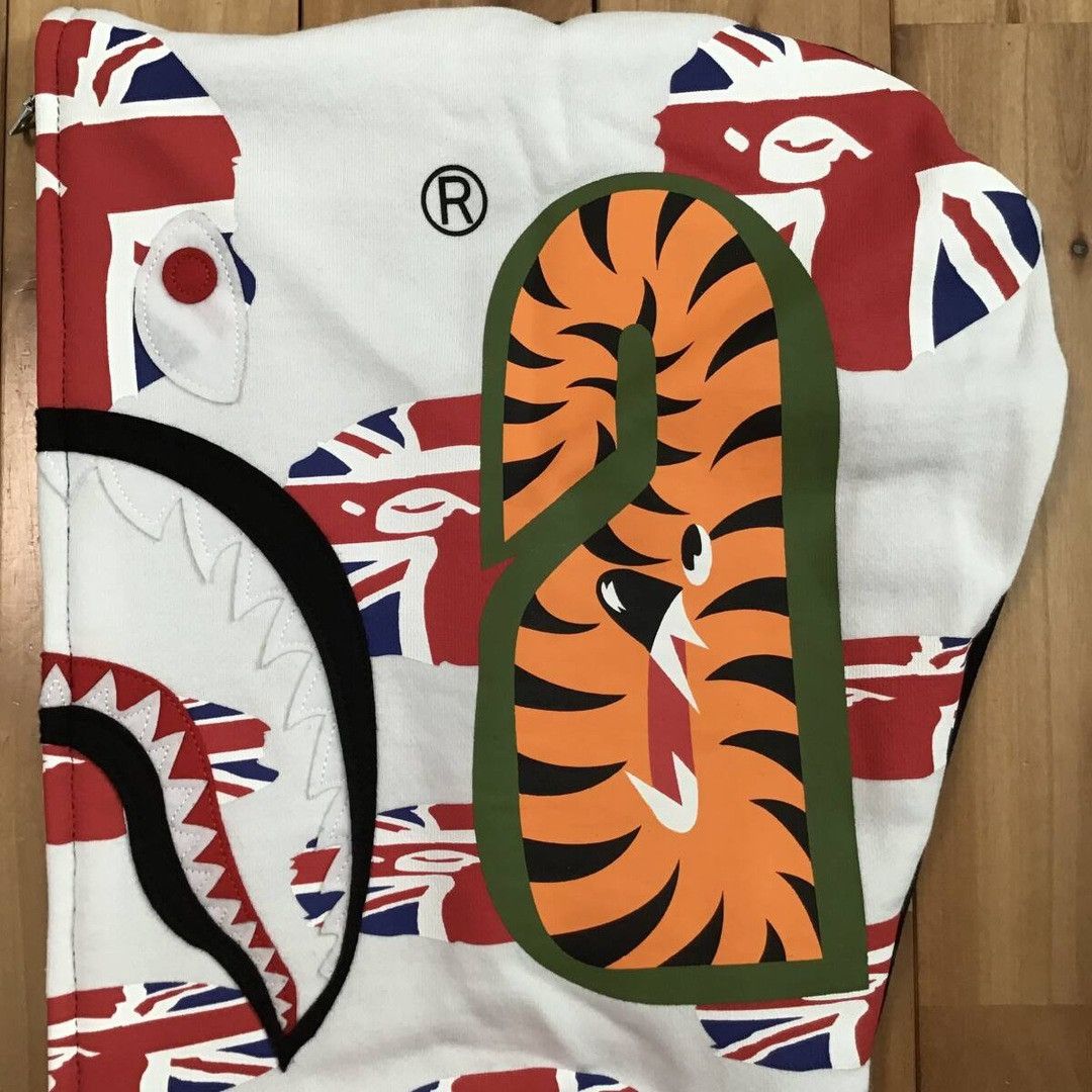 Bape BAPE Union Jack Shark full zip Hoodie a bathing ape UK Size US M / EU 48-50 / 2 - 6 Thumbnail