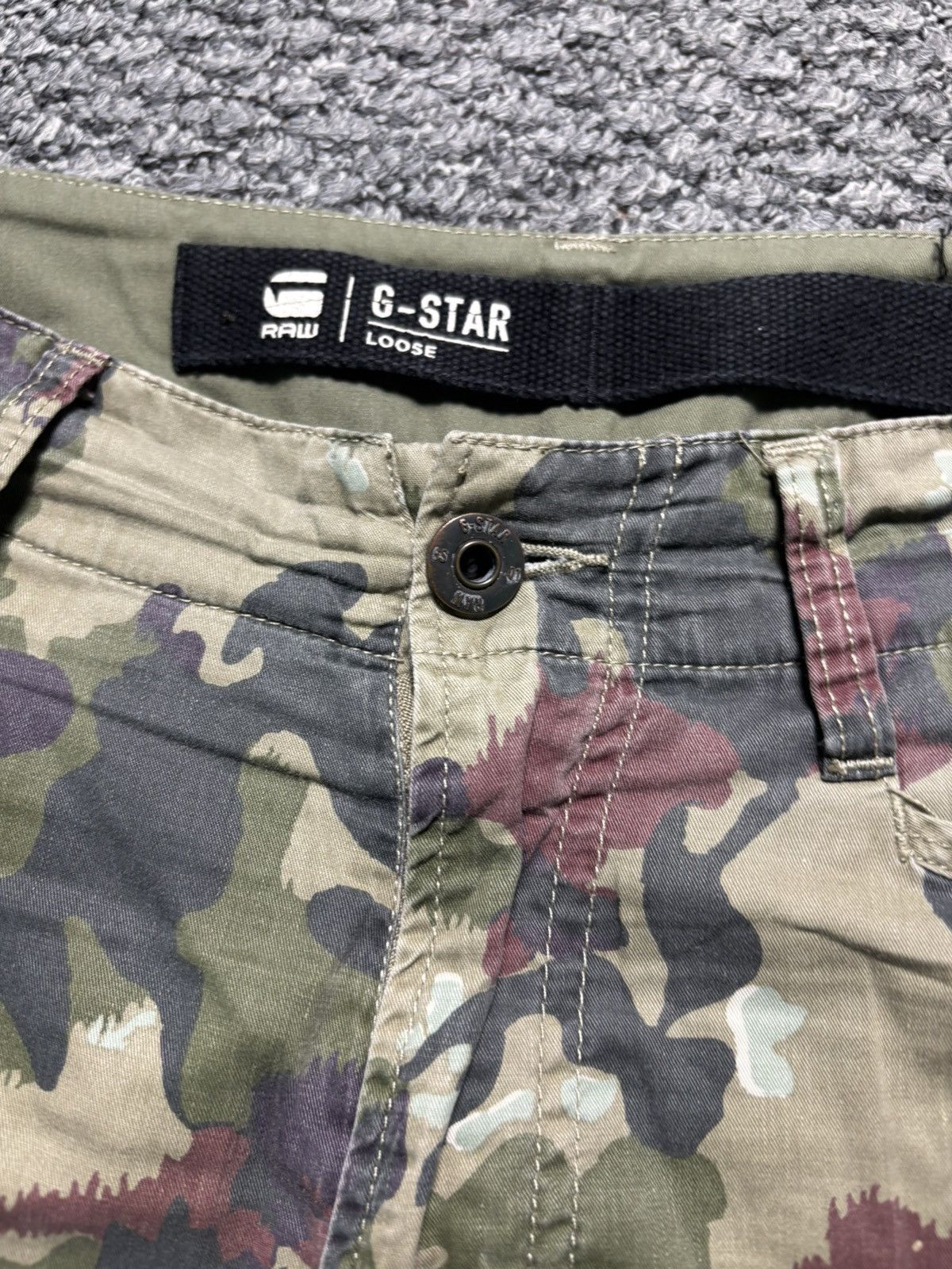 G-Star Vintage Raw G Star Cargo Camo shorts Size US 31 - 4 Thumbnail
