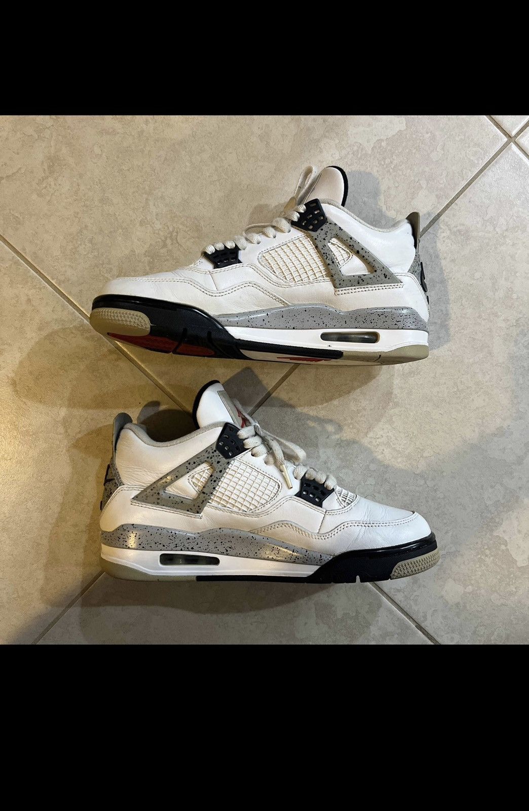 Jordan Brand × Nike Air Jordan 4 White Cement Size US 8 / EU 41 - 3 Thumbnail