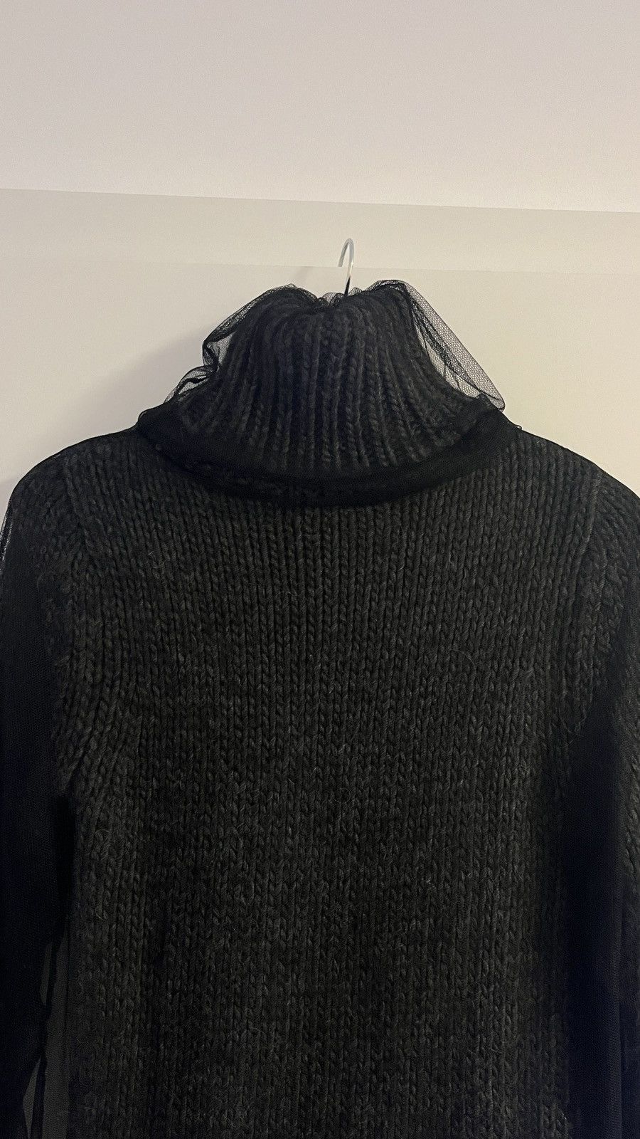 Dolce & Gabbana rare D&G grey Sweather covered in black tull Size S / US 4 / IT 40 - 4 Thumbnail