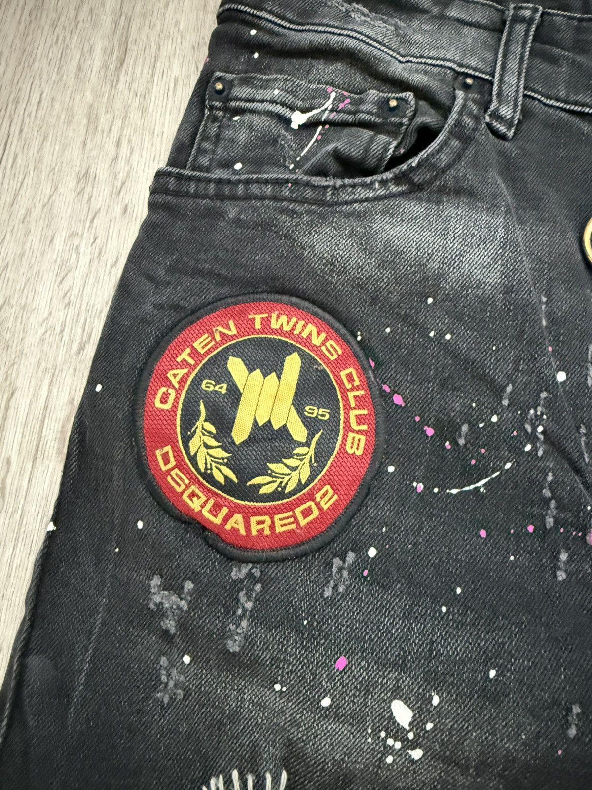 Dsquared2 Dsquared2 Slim Jeans Distressed Paint Splatter Patch Size US 32 / EU 48 - 8 Thumbnail