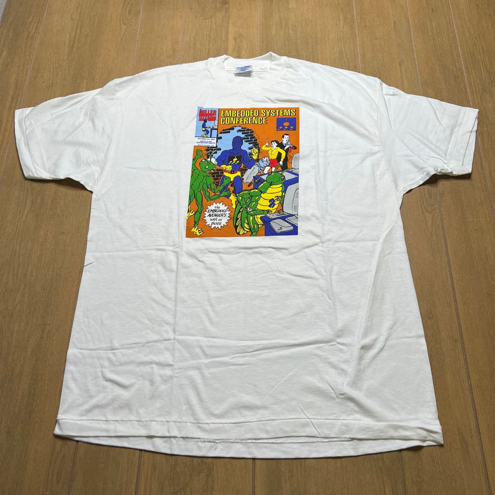 Hanes Vintage 90s Embedded Systems Conference T Shirt XL USA Tech Size US XL / EU 56 / 4 - 1 Thumbnail