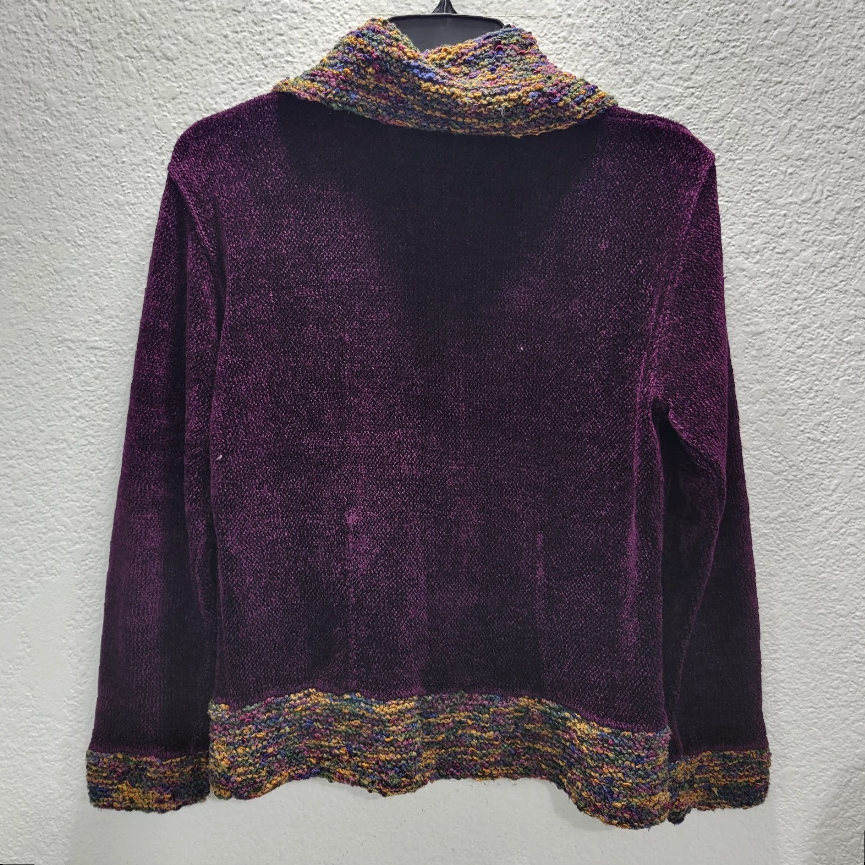Velvet VINTAGE Sweater Sweater Wearable Art Crushed Velvet Cross Buttons Purple Jacket S Women Velvet Cross Buttons Art Jacket Purple S Womens Size S / US 4 / IT 40 - 6 Thumbnail