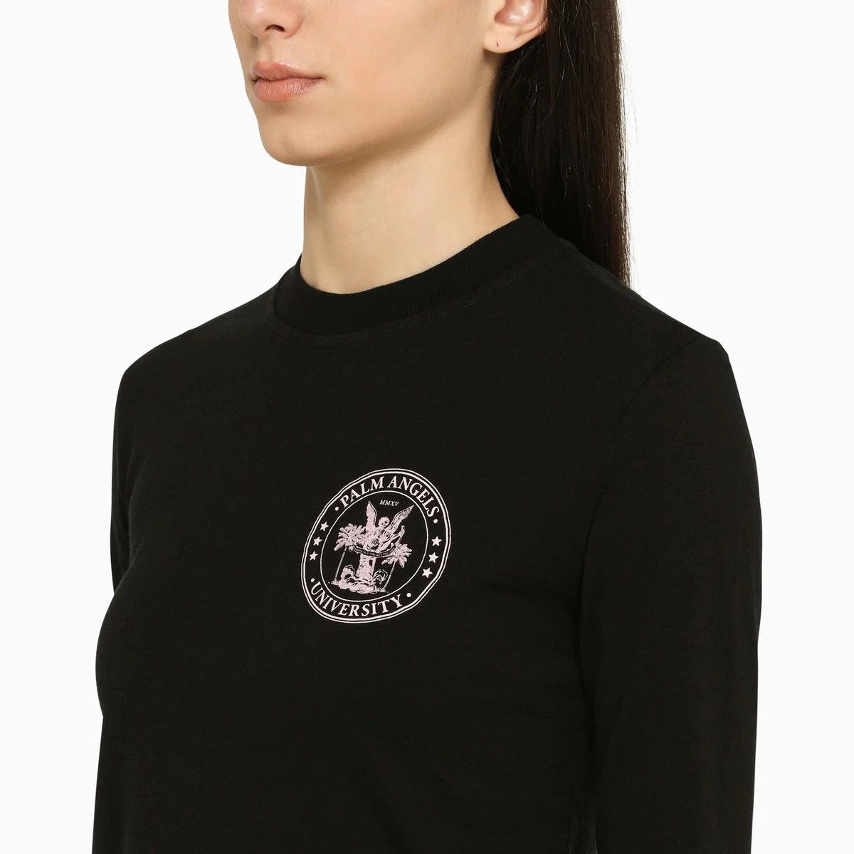 Palm Angels Palm Angels Womens Long Sleeve Shirt Black Size XS Size XS / US 0-2 / IT 36-38 - 12 Thumbnail