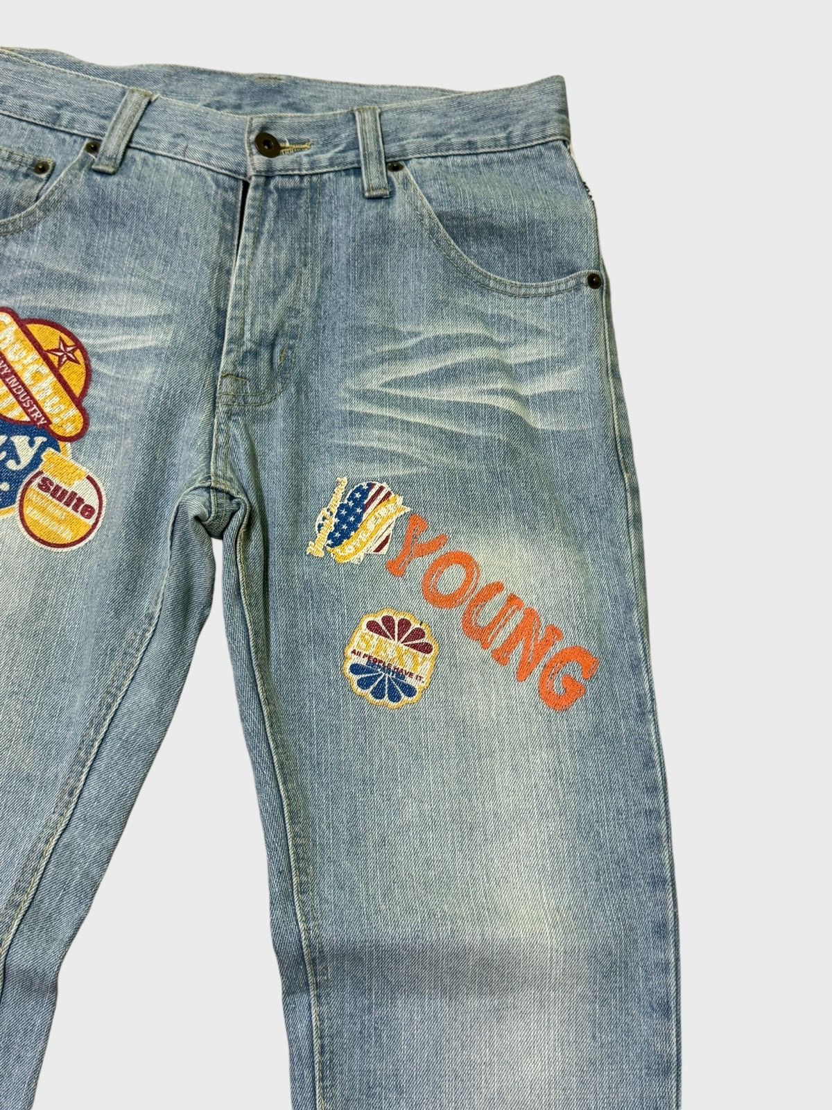 Japanese Brand CLONE DEVGRU DESIGN PRINTED CLAWMARK DENIM Size US 30 / EU 46 - 5 Thumbnail