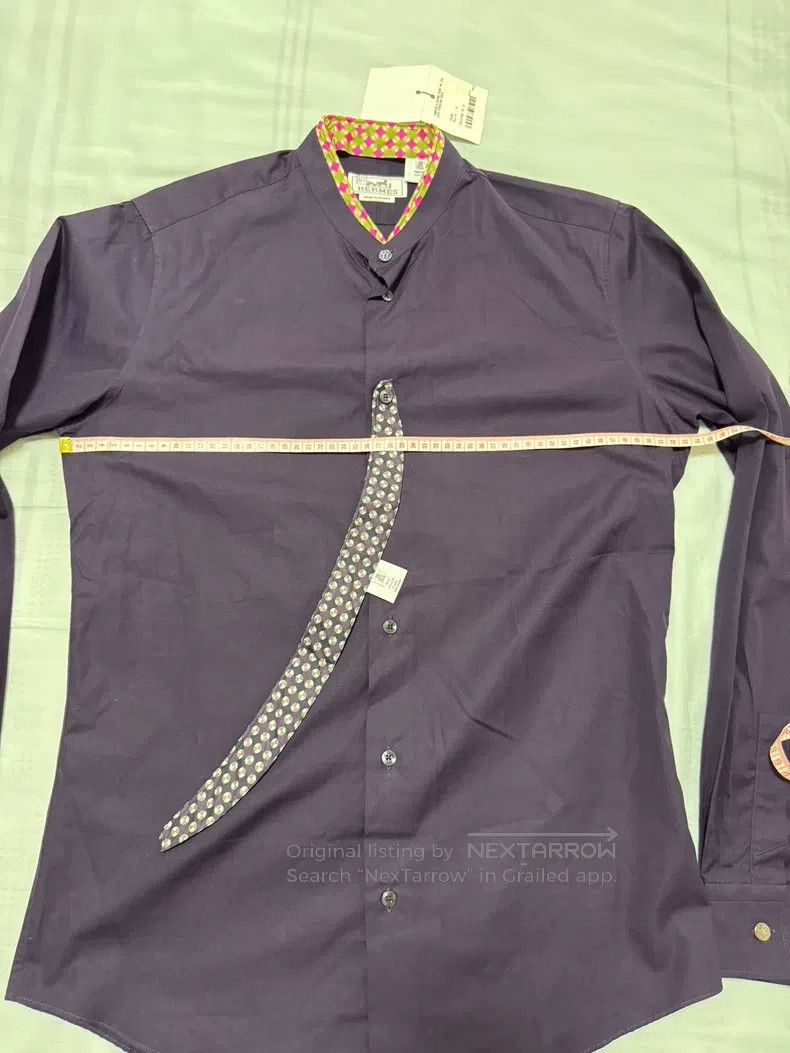 Hermes Hermes size 39 Shirt with special collar design, two silk c Size US M / EU 48-50 / 2 - 4 Thumbnail
