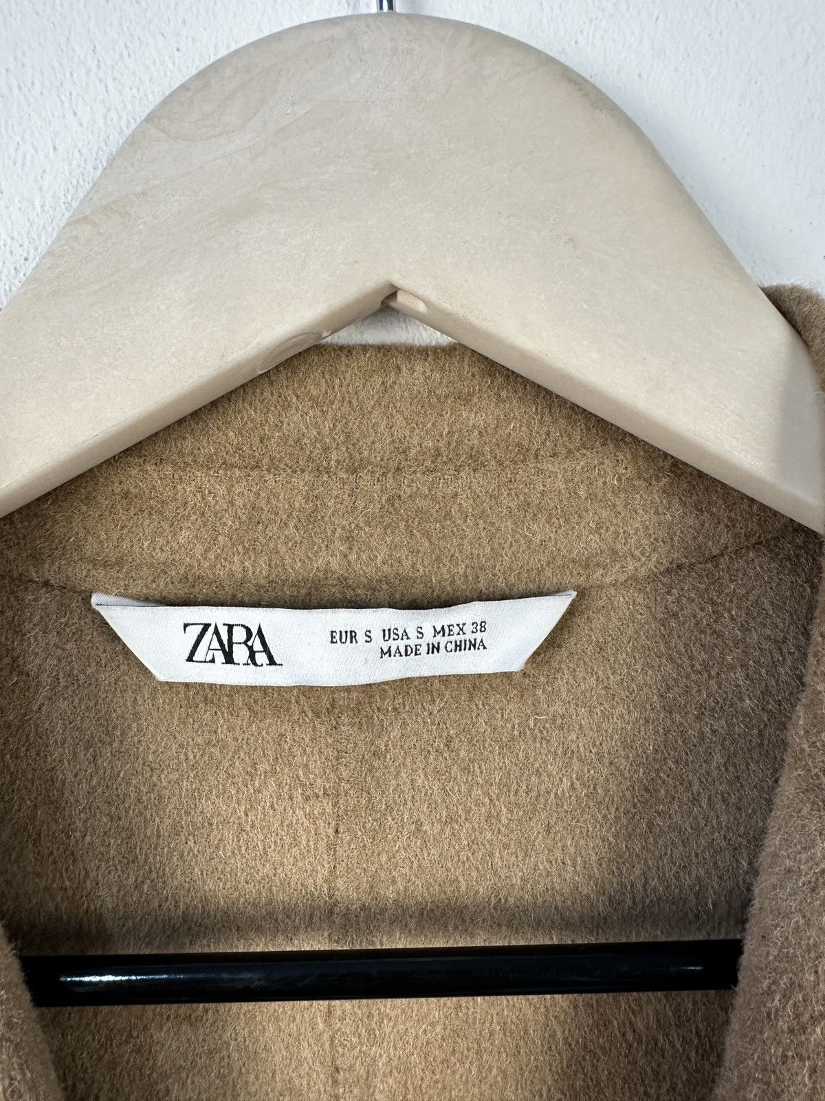 Zara Zara Camel Wool Blend Coat Overcoat Classic Single Breasted Size US M / EU 48-50 / 2 - 6 Thumbnail