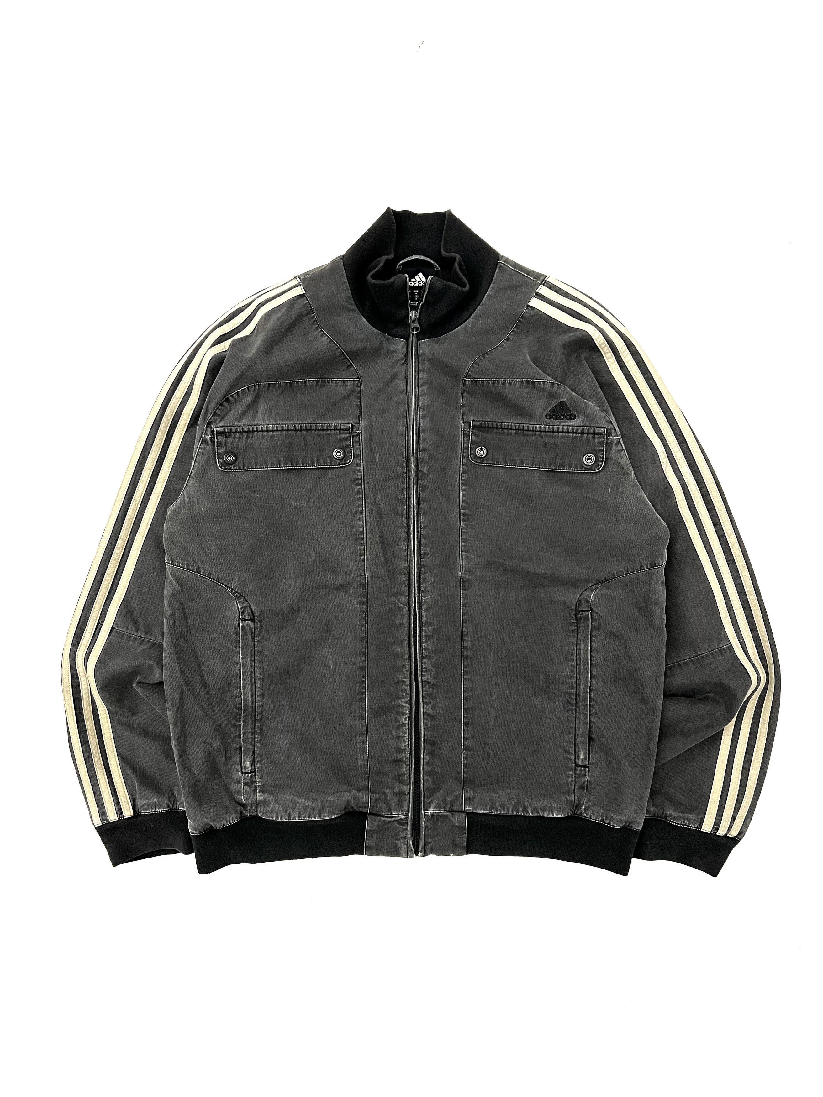 VINTAGE WASHED DENIM ZIP MOTO JACKET LITMUS vintage デニム