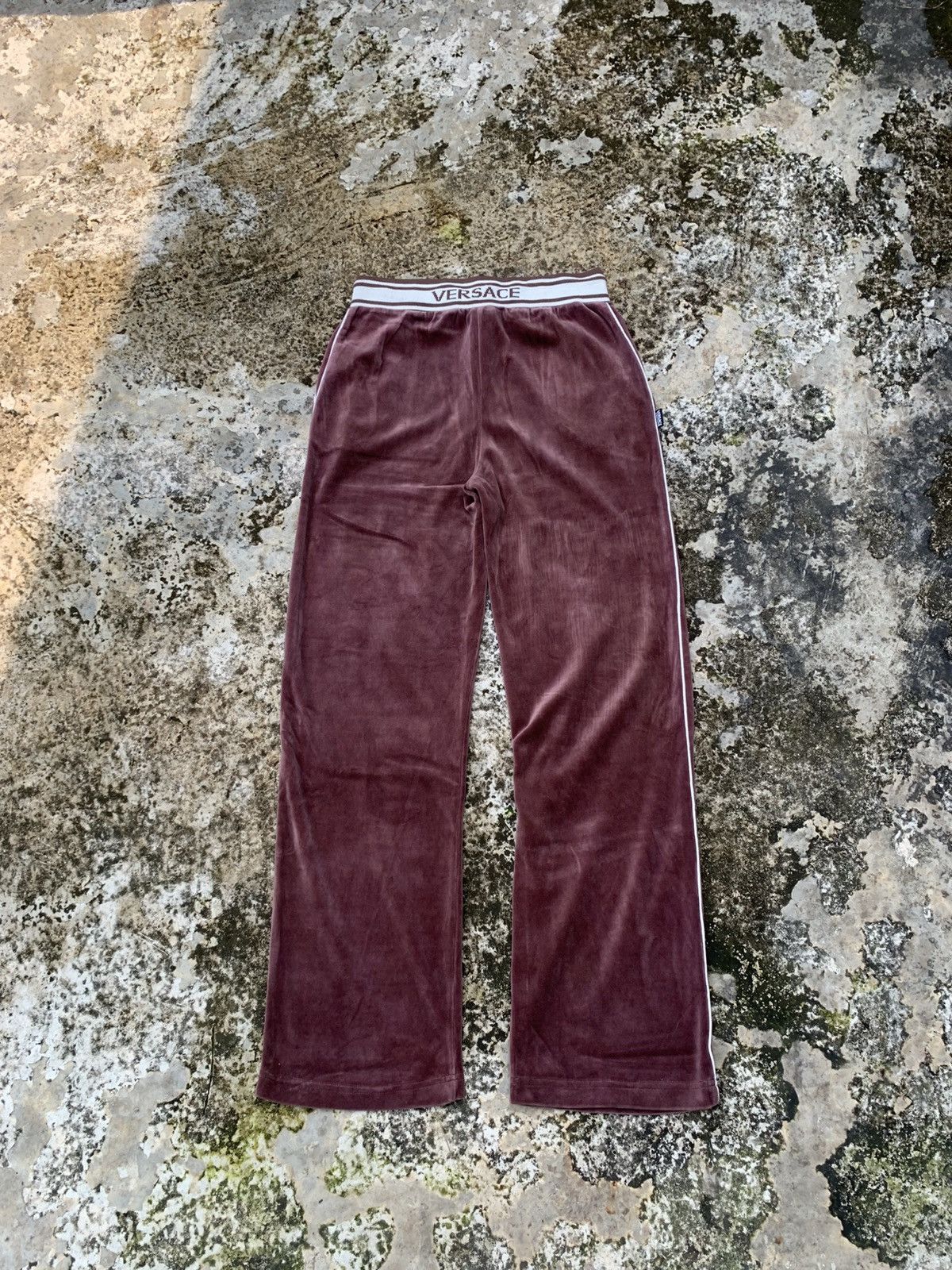 Versace Versace Velvet Track Pants Size US 31 - 1 Thumbnail