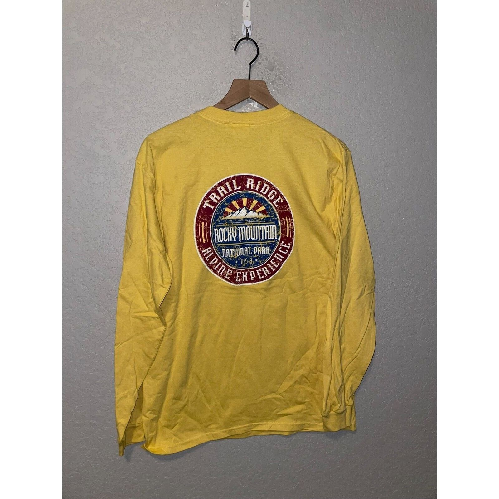 Anvil 90s Rocky Mountain Alpine Ski Yellow Shirt Long Sleeve Size US M / EU 48-50 / 2 - 1 Thumbnail