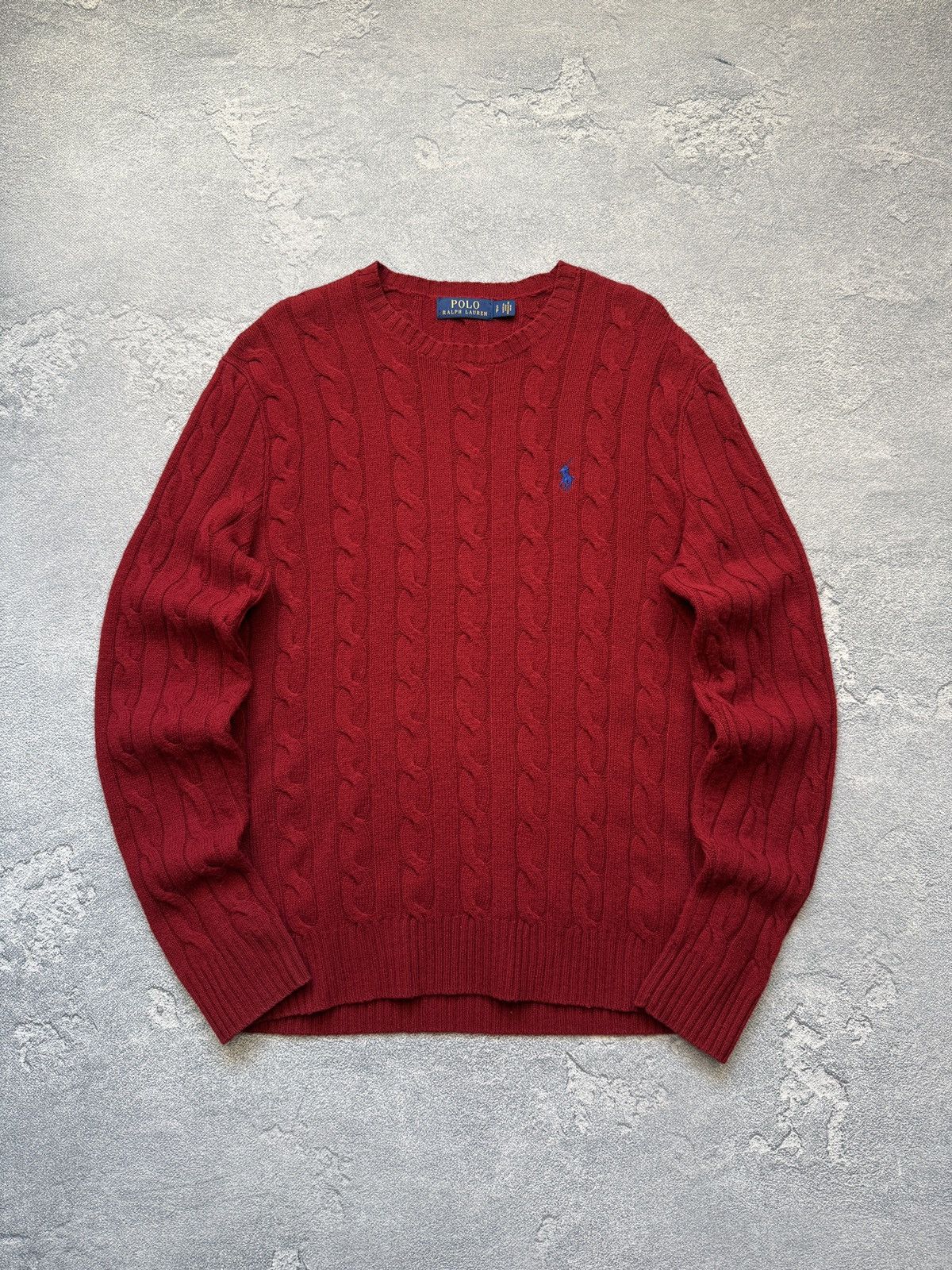 Polo Ralph Lauren Polo Ralph Lauren Sweater Men's Cable Knit Y2K Size US S / EU 44-46 / 1 - 1 Thumbnail