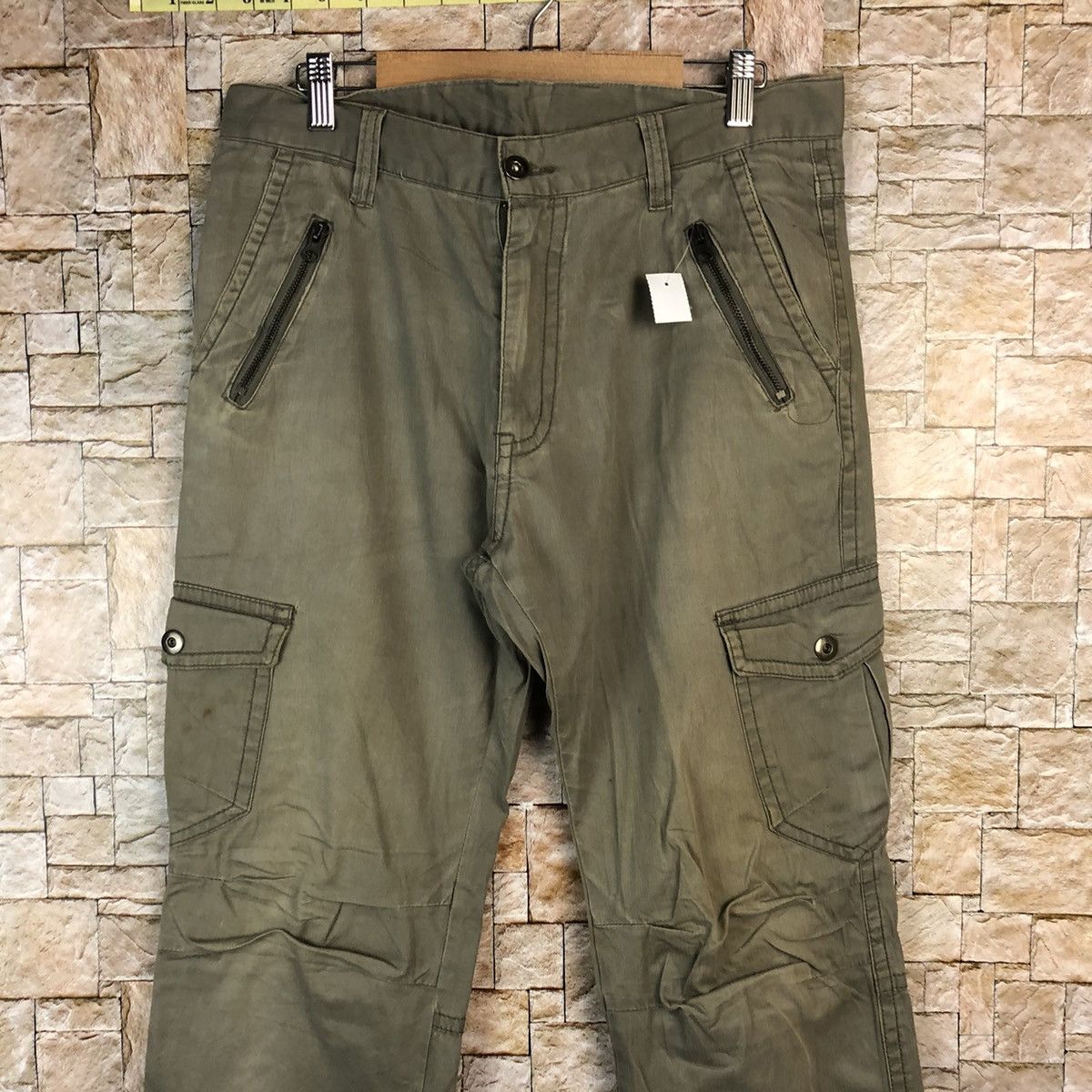 Japanese Brand Japanese Brand Green Cargo Multipocket Pants #A1027 Size US 32 / EU 48 - 5 Thumbnail