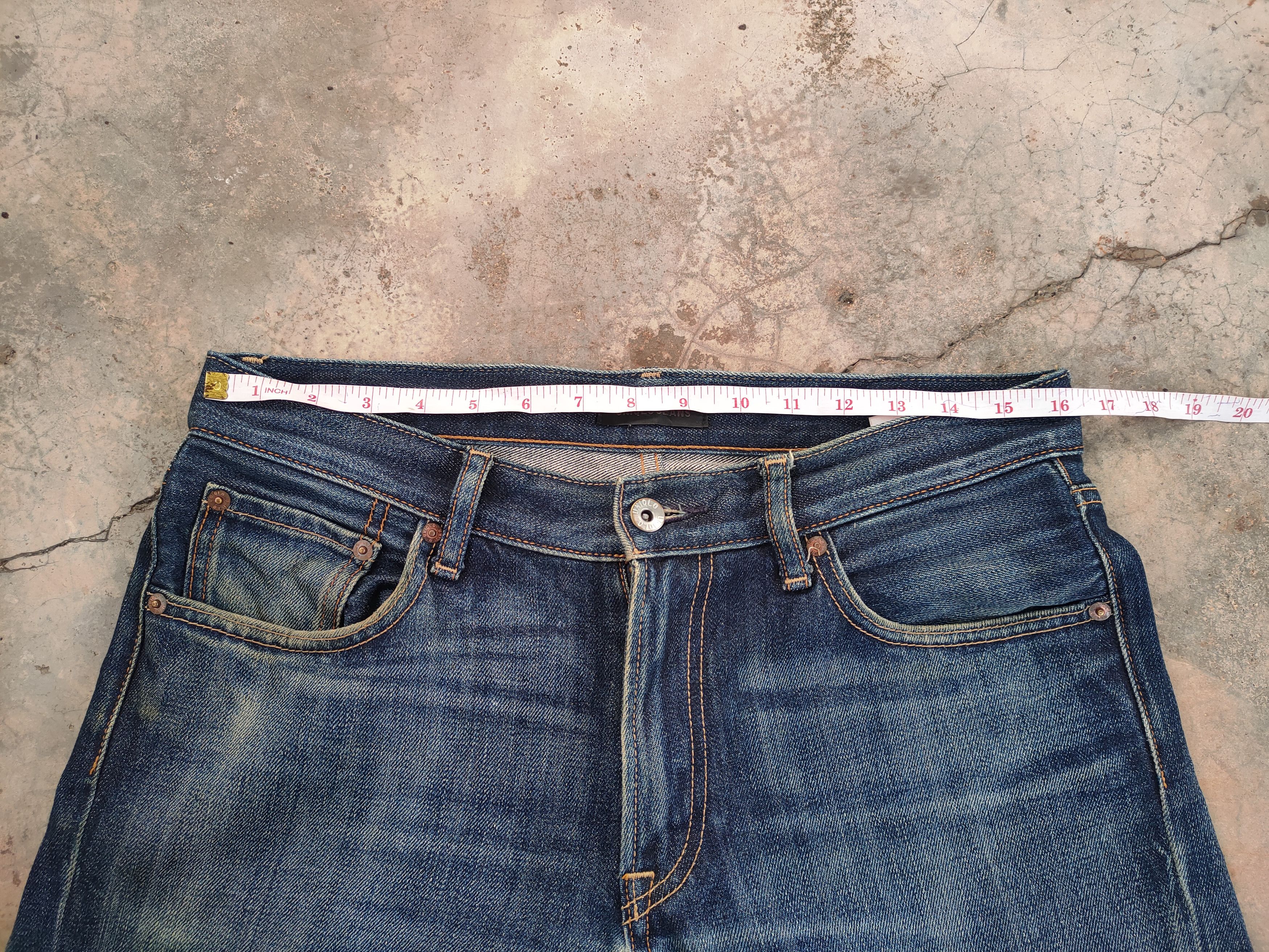 Japanese Brand VINTAGE JAPANESE SKINNY FADED JEAN DENIM PANTS Size US 32 / EU 48 - 7 Thumbnail