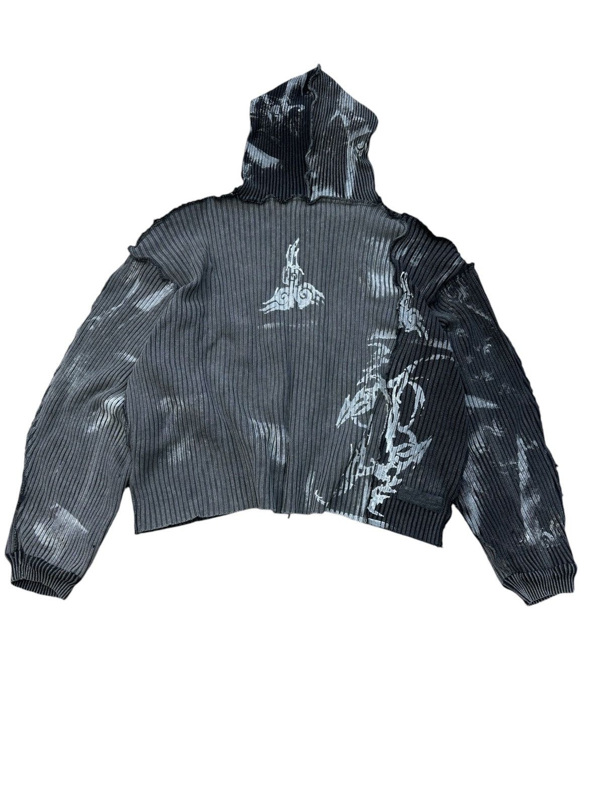 Hysteric Glamour × Le Grande Bleu (L.G.B.) × Vintage ARCHIVE PRINTED HOODIE L.G.B. Style SWEATER RIPPED Size US L / EU 52-54 / 3 - 8 Thumbnail