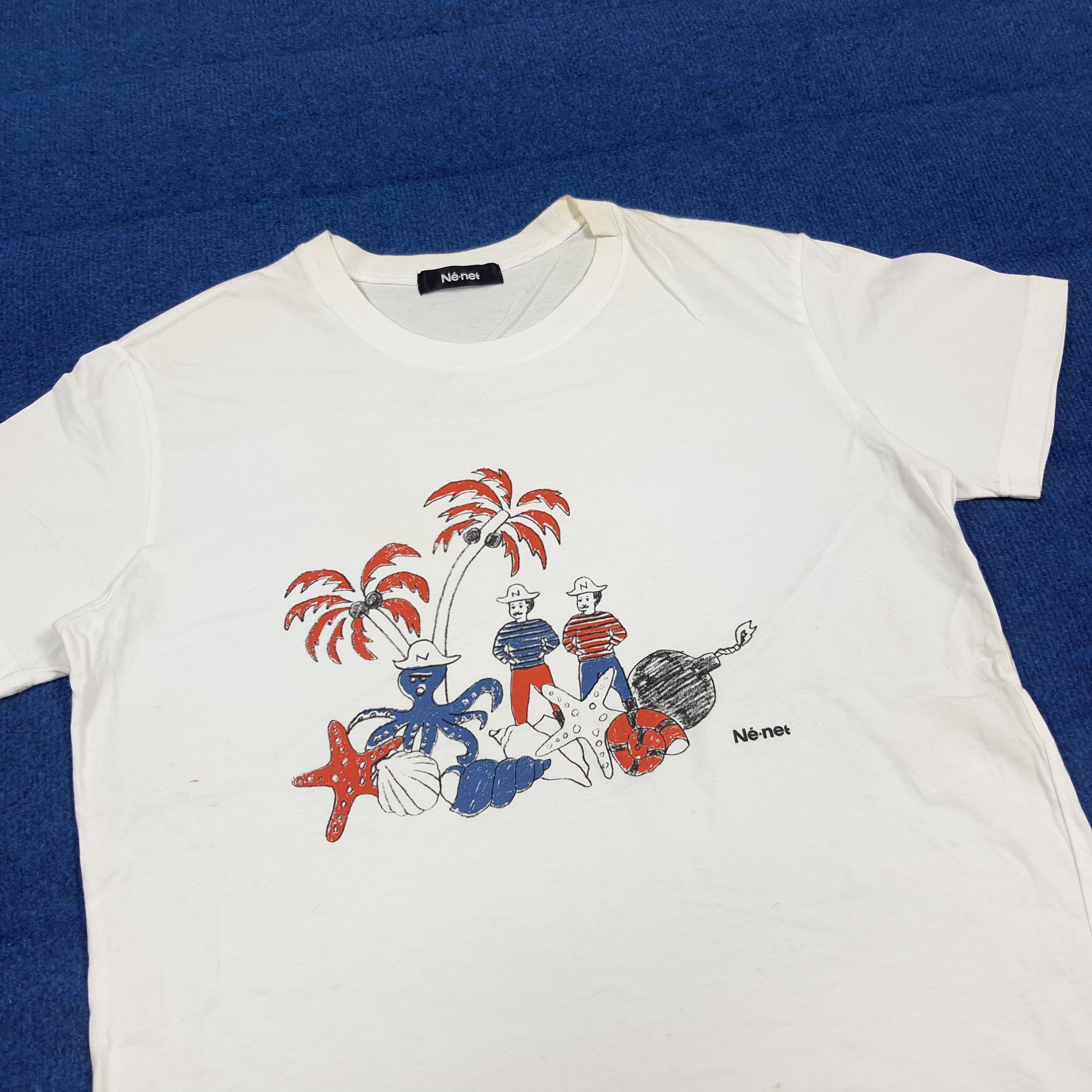 Ne-Net Vintage Ne-Net by Issey Miyake Japan Tshirt C294N13 Size US M / EU 48-50 / 2 - 2 Thumbnail